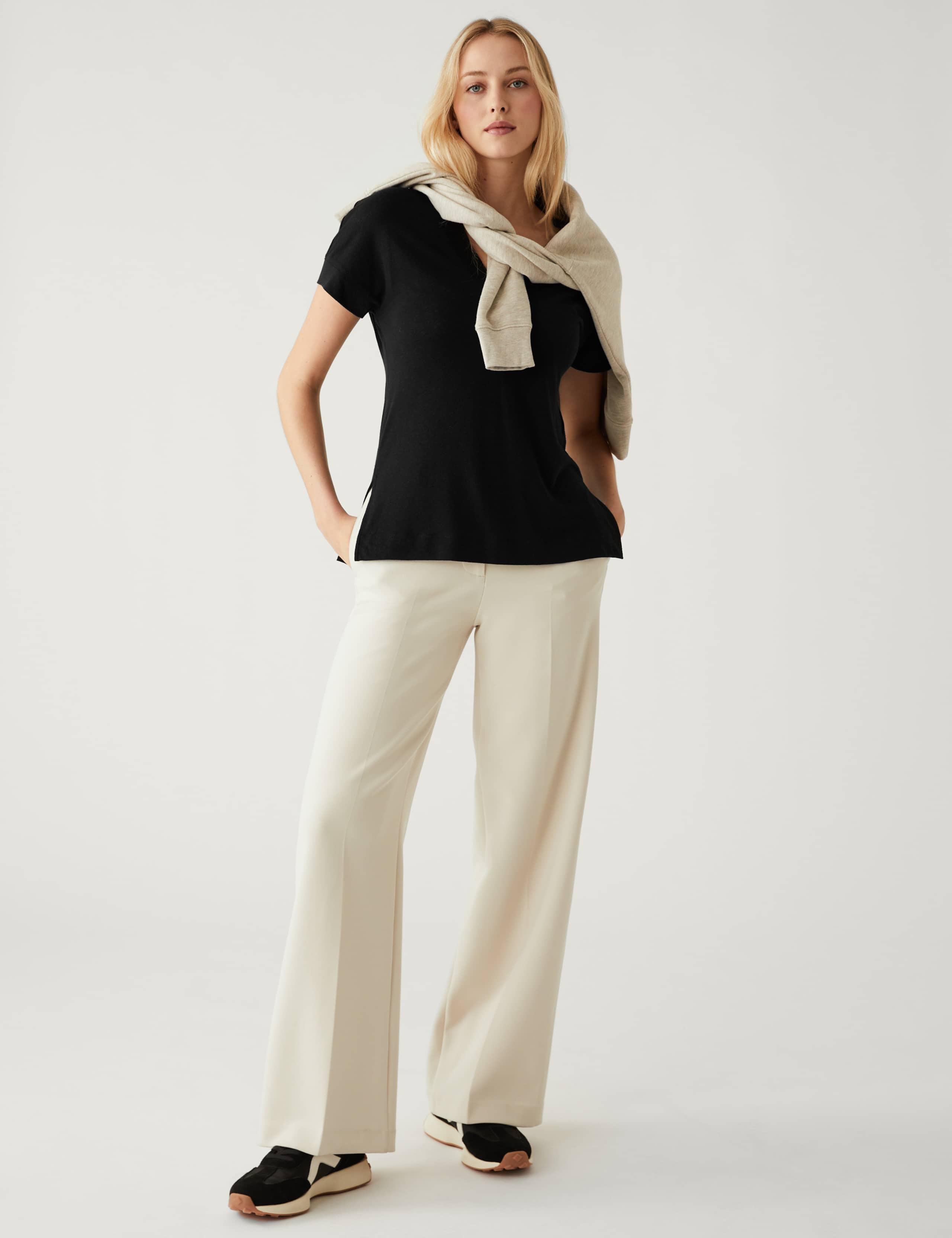 Linen Rich Regular Fit T-Shirt 4 of 5