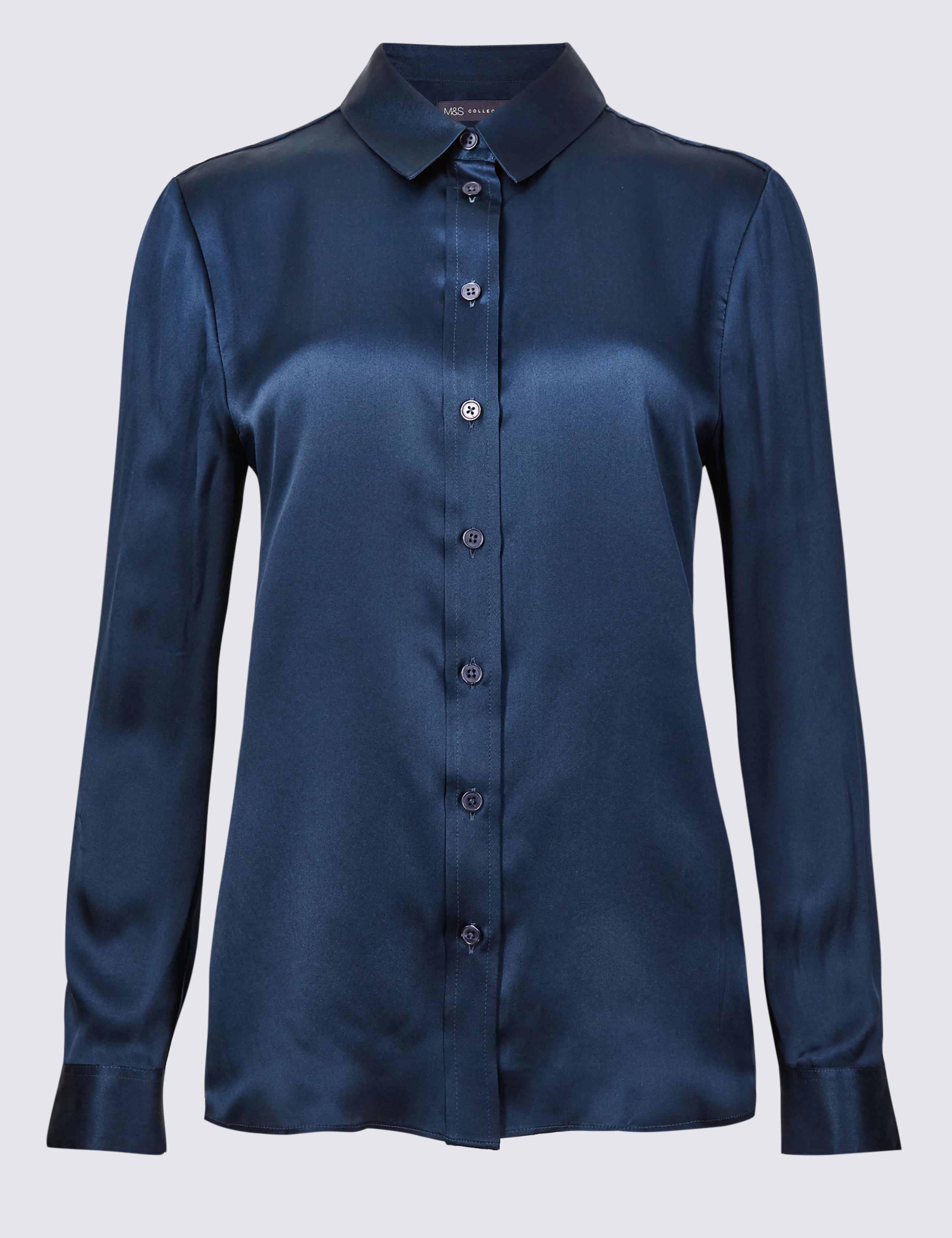 Pure Silk Long Sleeve Shirt 2 of 5