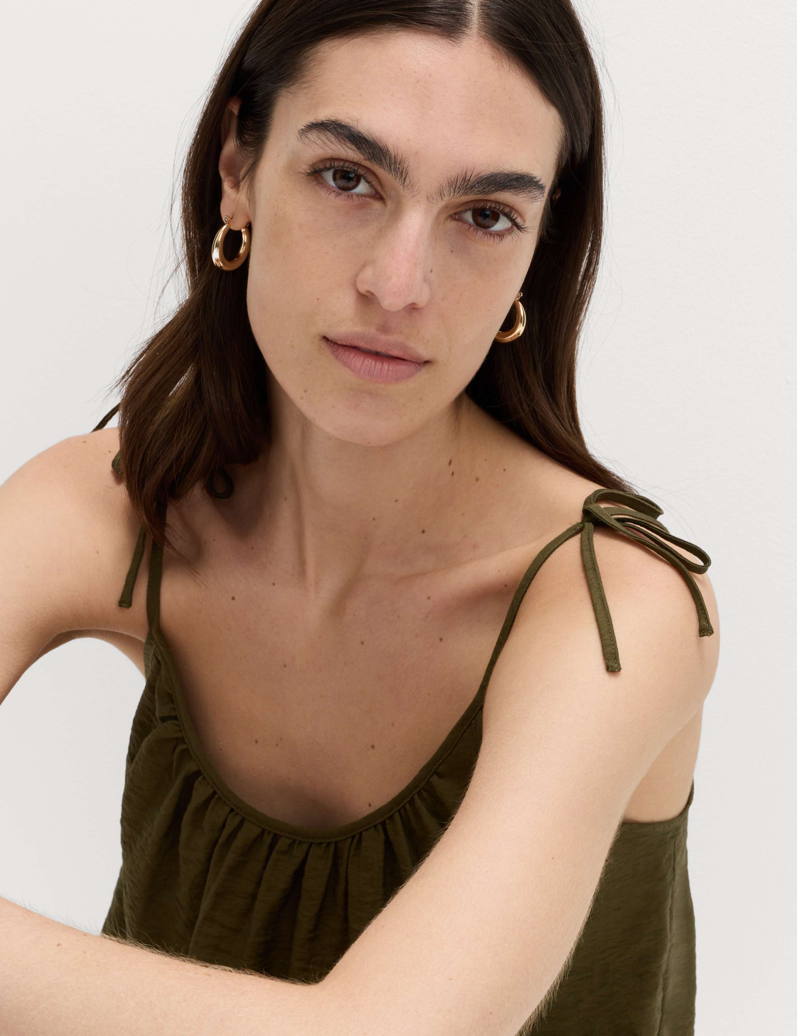 Textured Tie Detail Cami Top 5 of 6