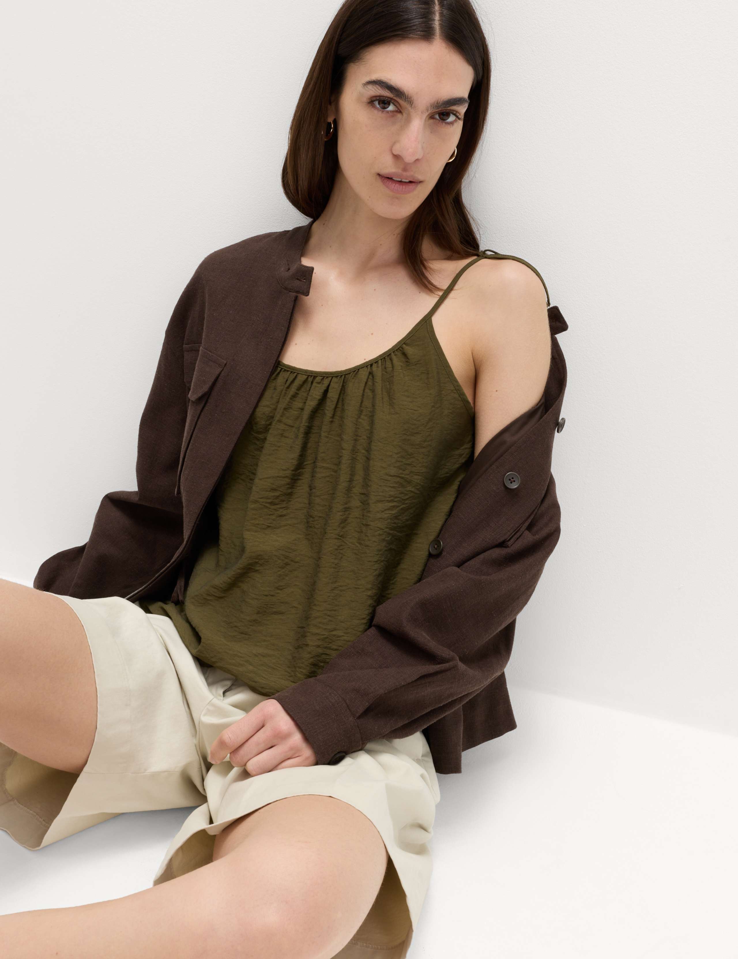 Textured Tie Detail Cami Top 6 of 6
