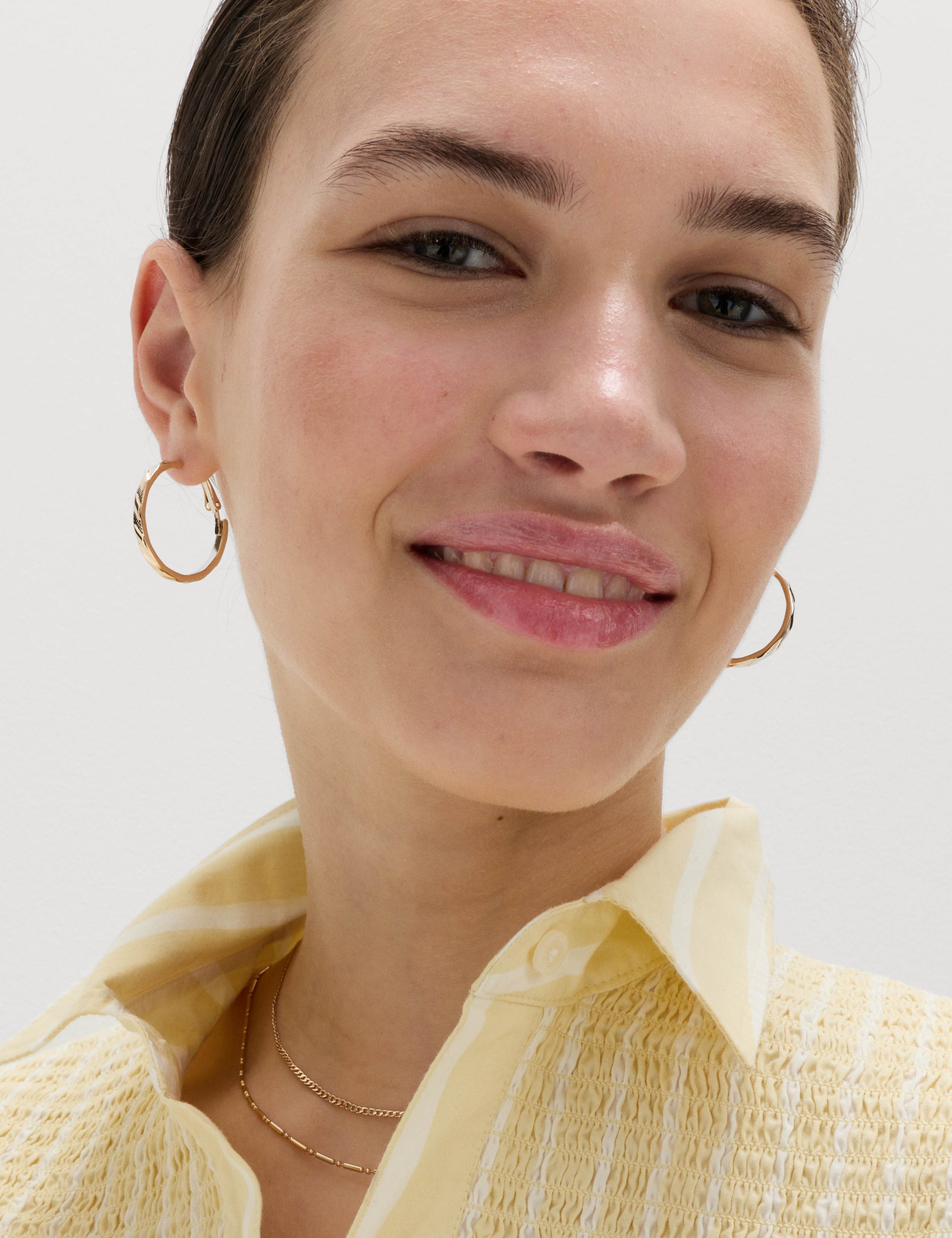 Pure Cotton Shirred Striped Shirt 5 of 6