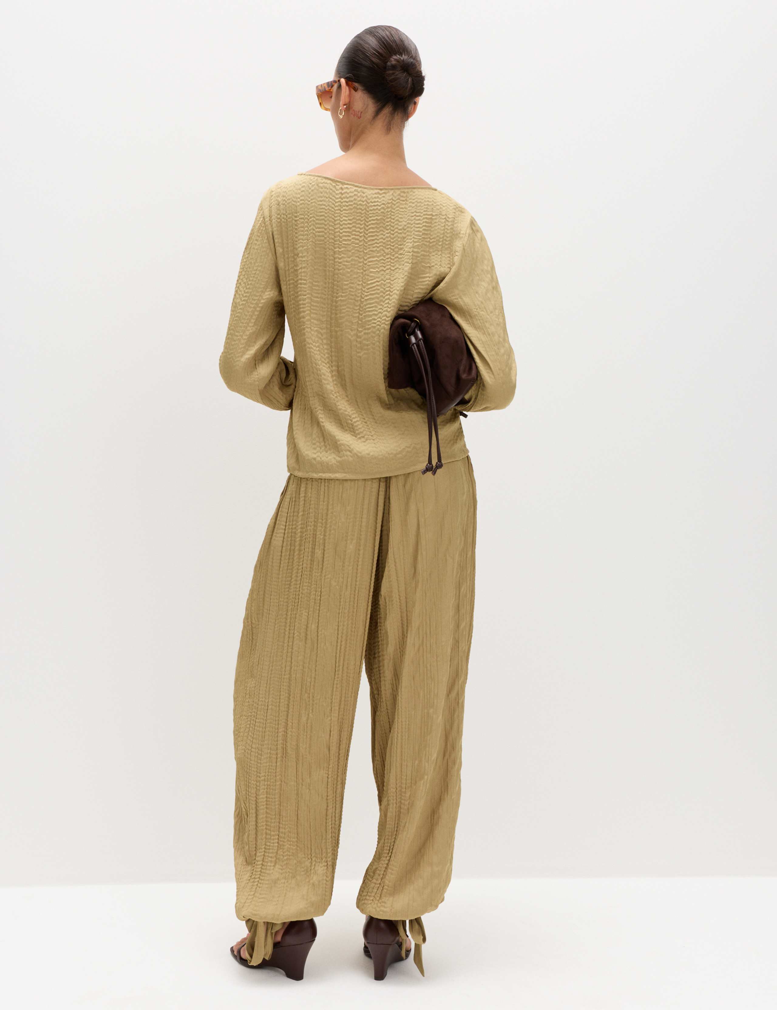 Textured Slash Neck Blouse 4 of 7