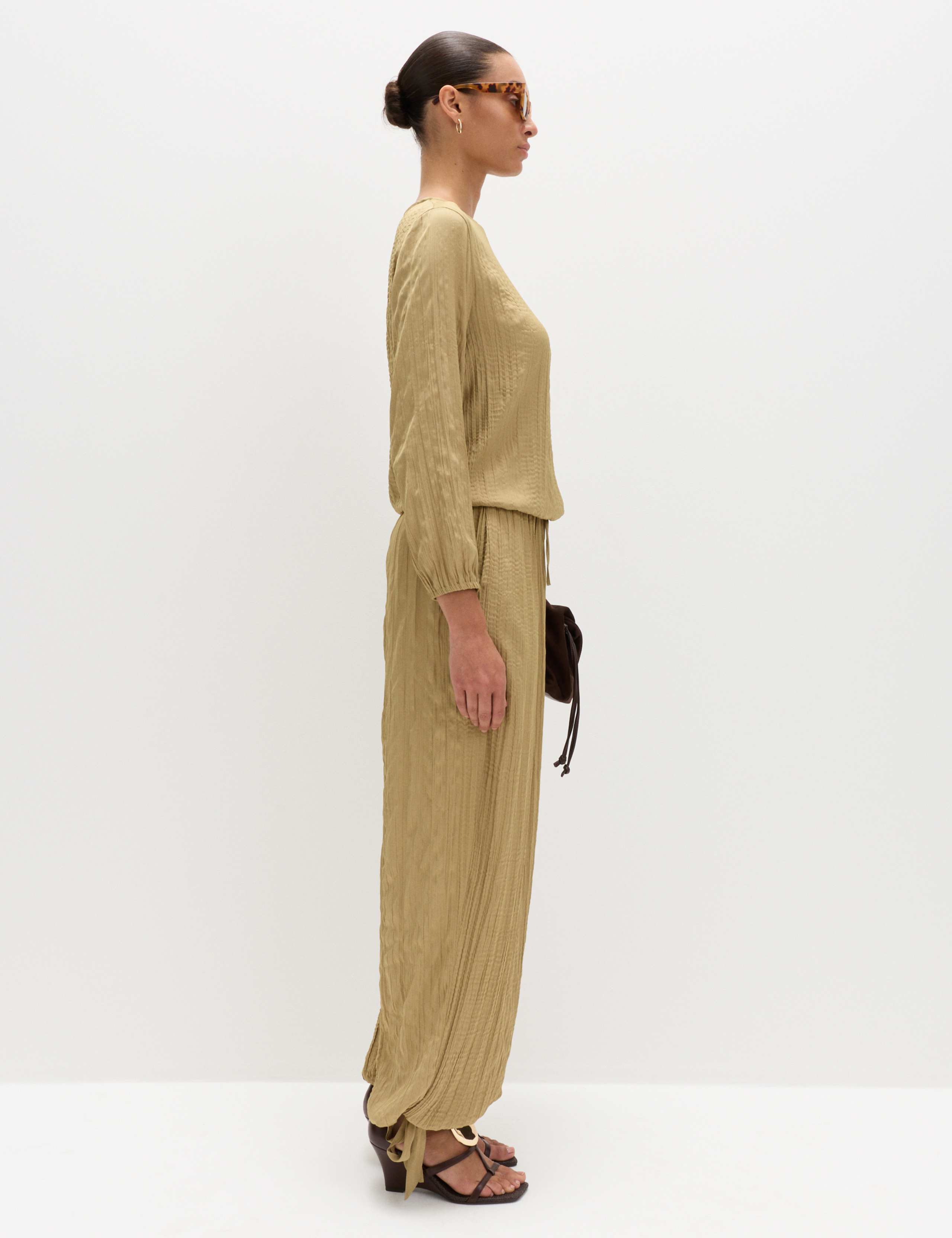 Textured Slash Neck Blouse 6 of 7
