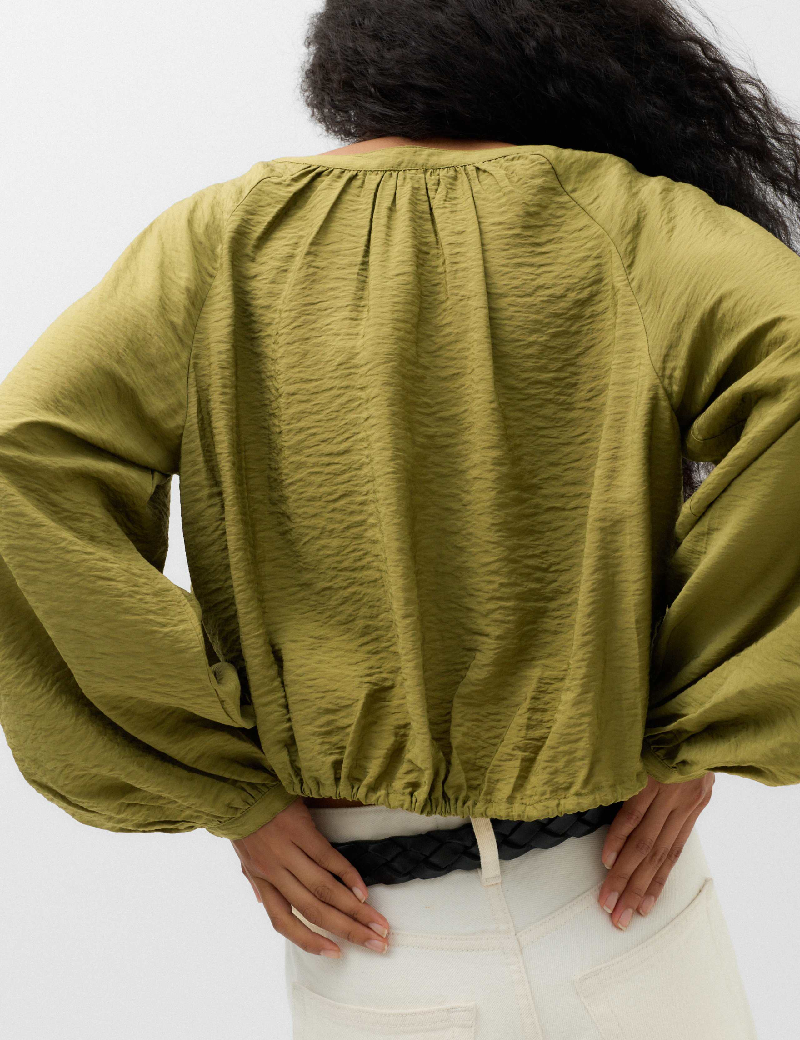 Drawstring Button Through Blouse 5 of 7