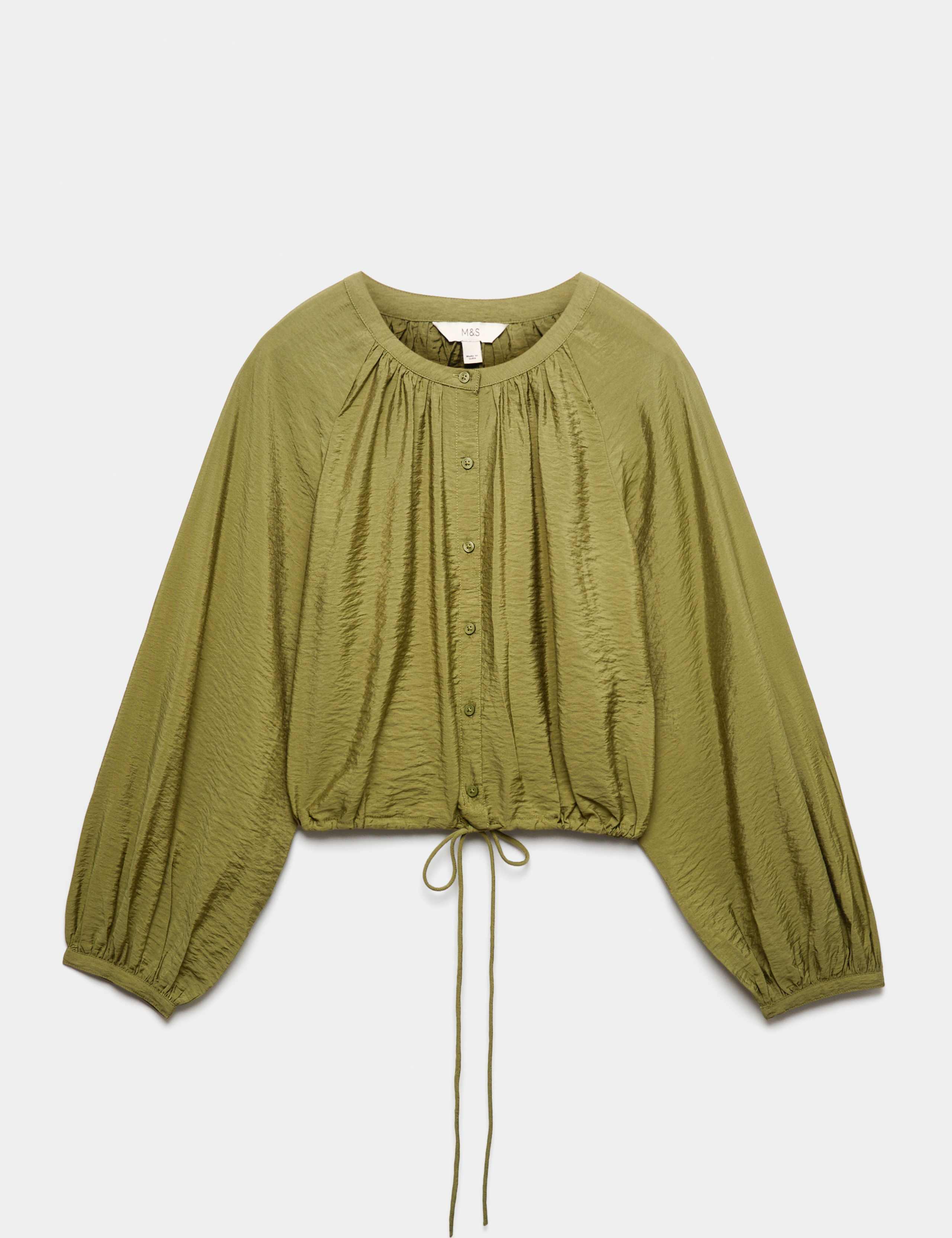 Drawstring Button Through Blouse 2 of 7
