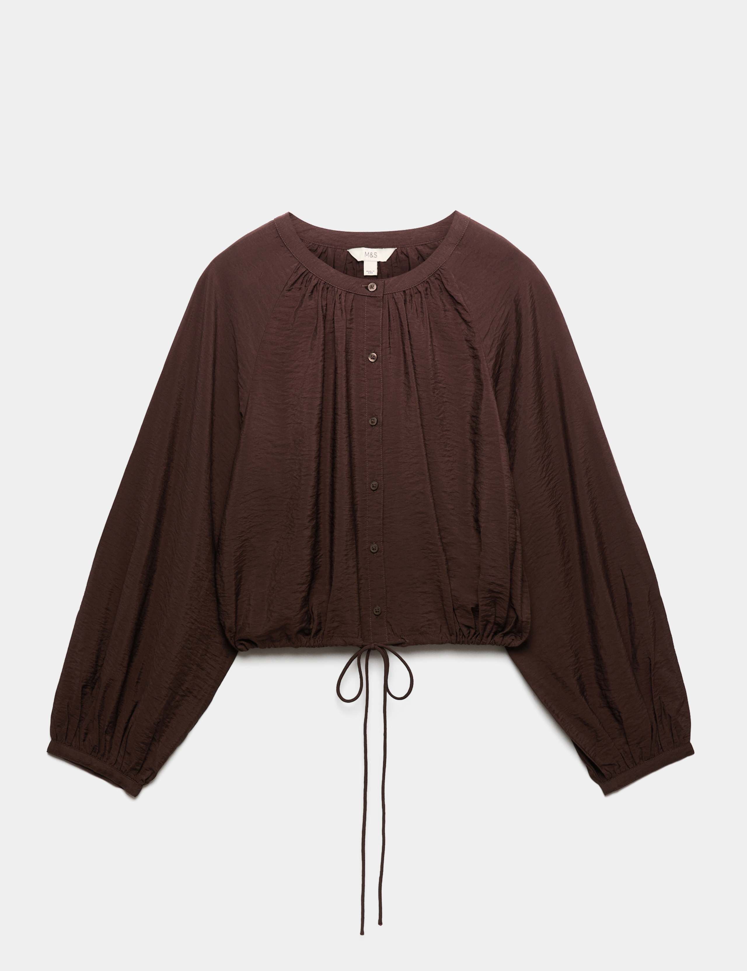 Drawstring Button Through Blouse 2 of 7