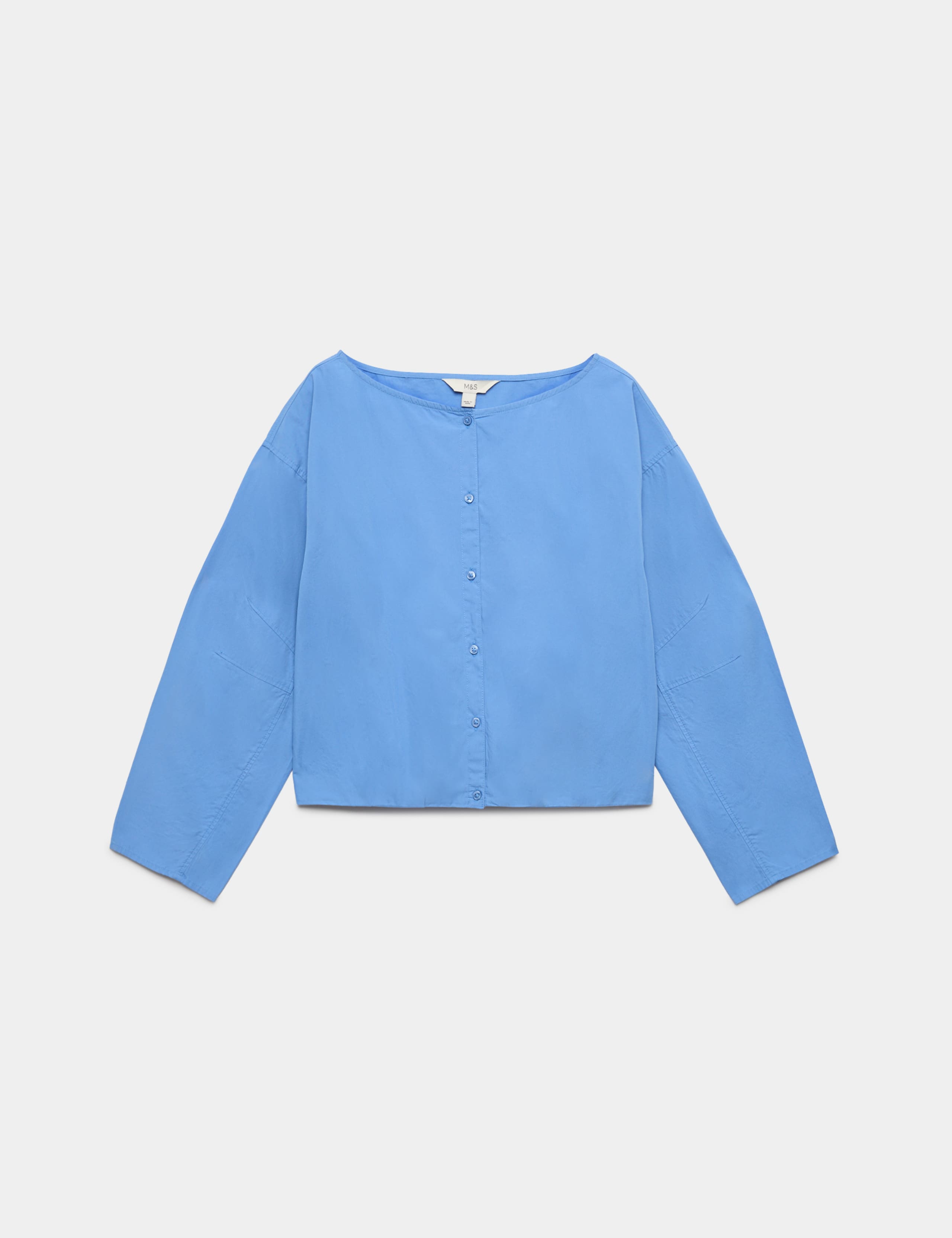 Pure Cotton Polka Dot Barrel Sleeve Blouse 2 of 6