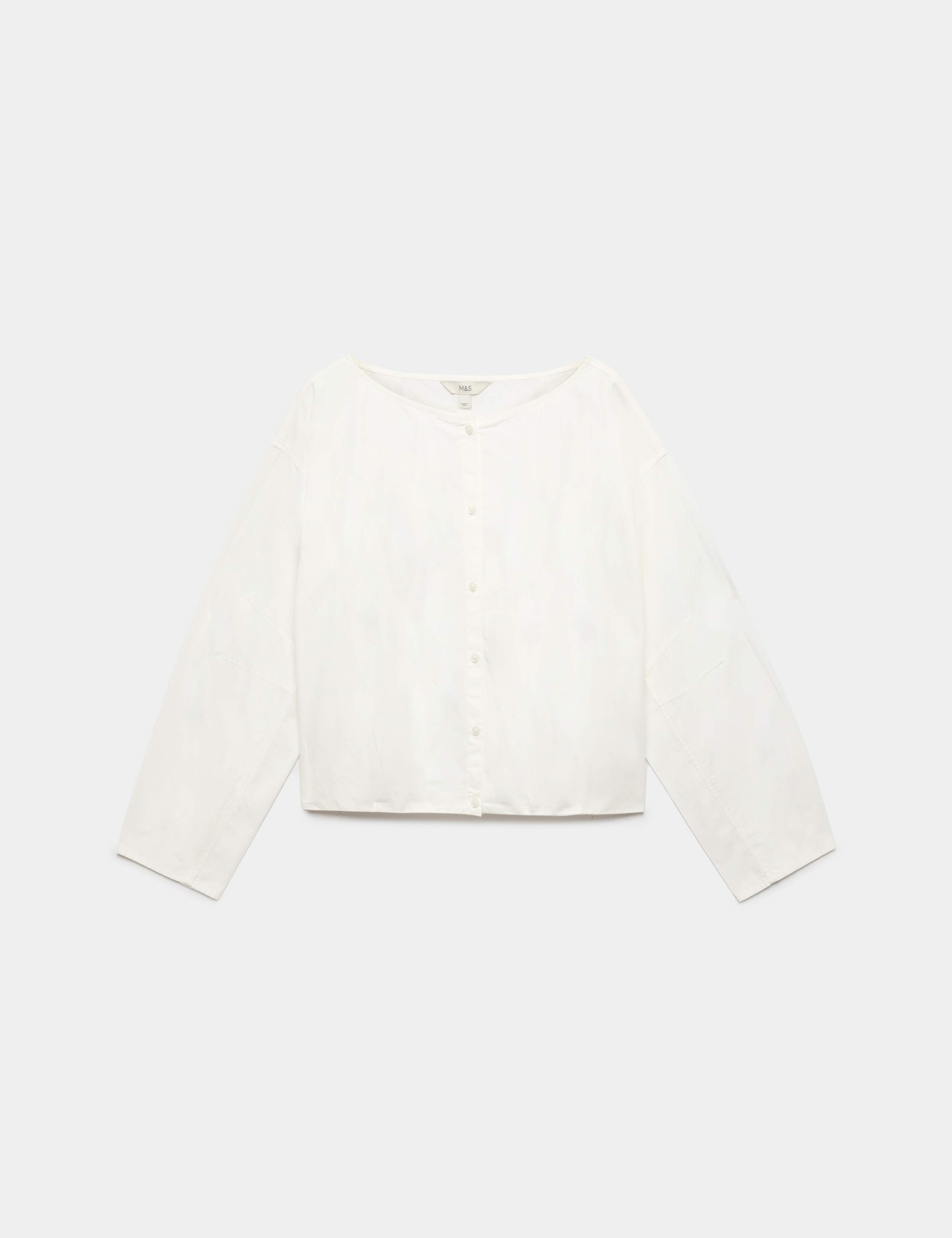 Pure Cotton Polka Dot Barrel Sleeve Blouse 2 of 5