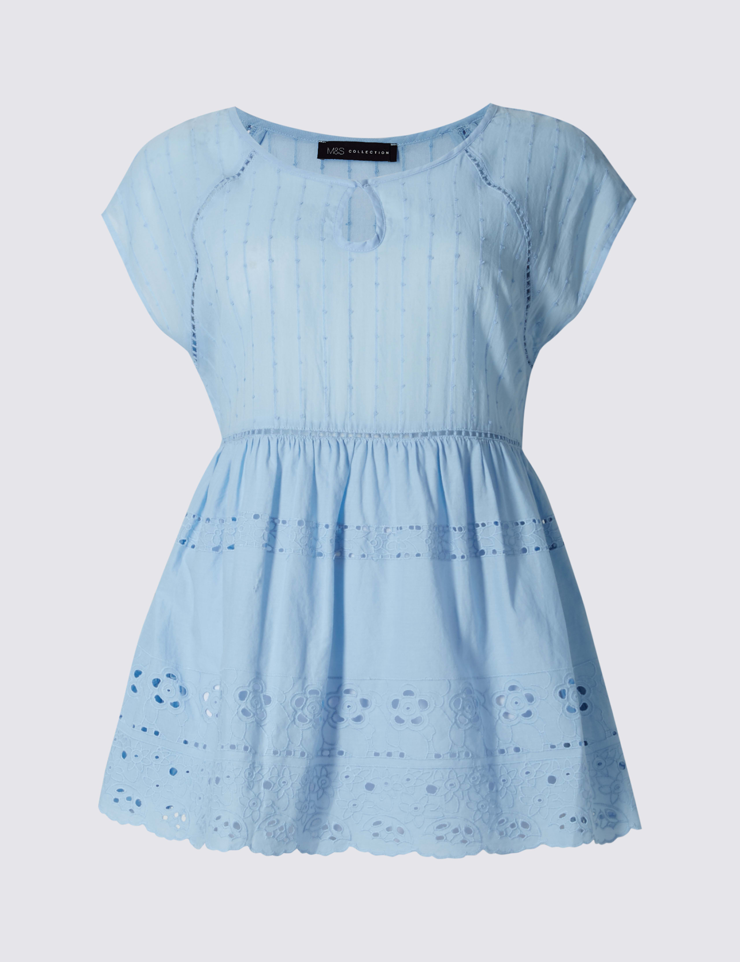 Pure Cotton Short Sleeve Shell Top 2 of 4