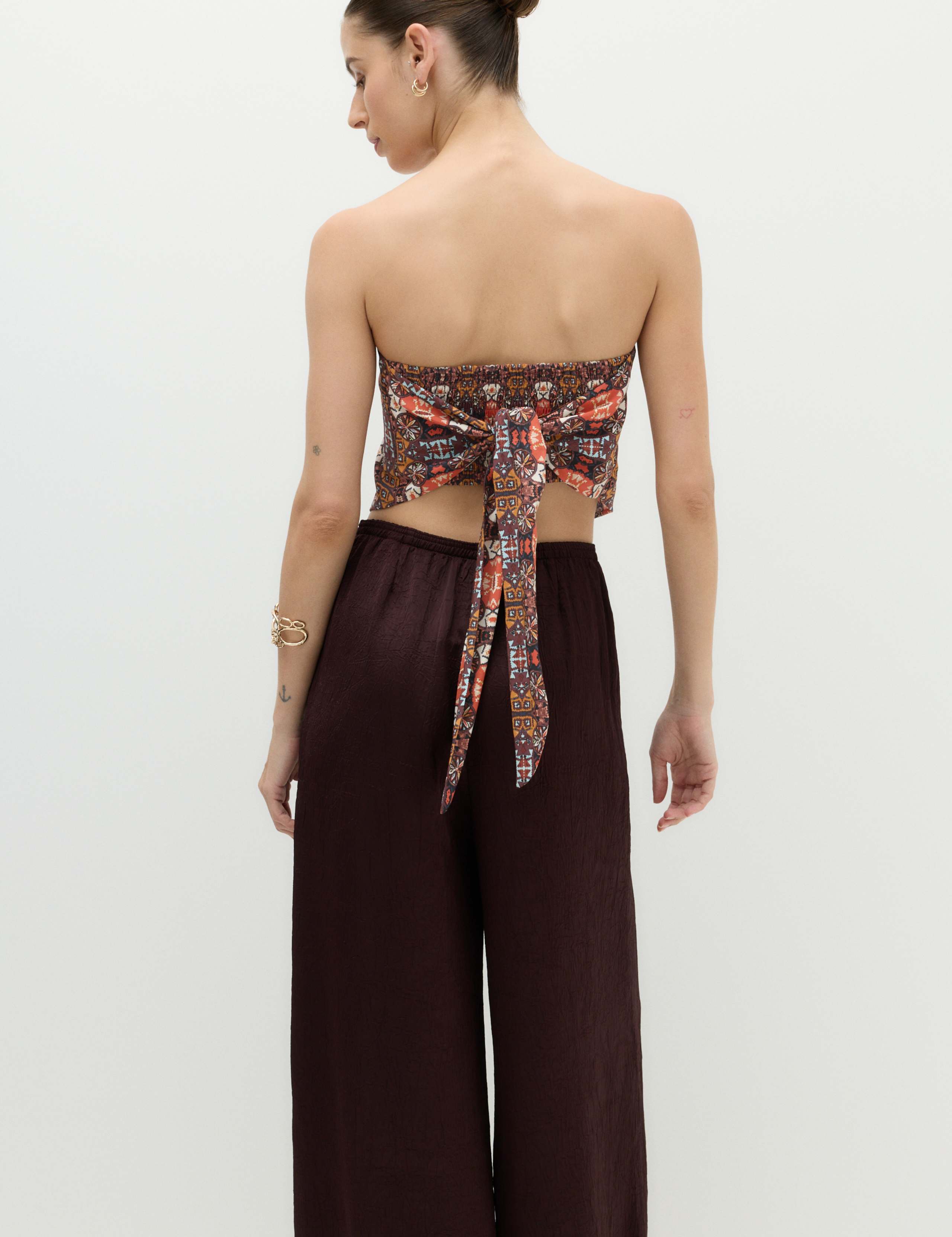 Printed Bandeau Scarf Top 6 of 6