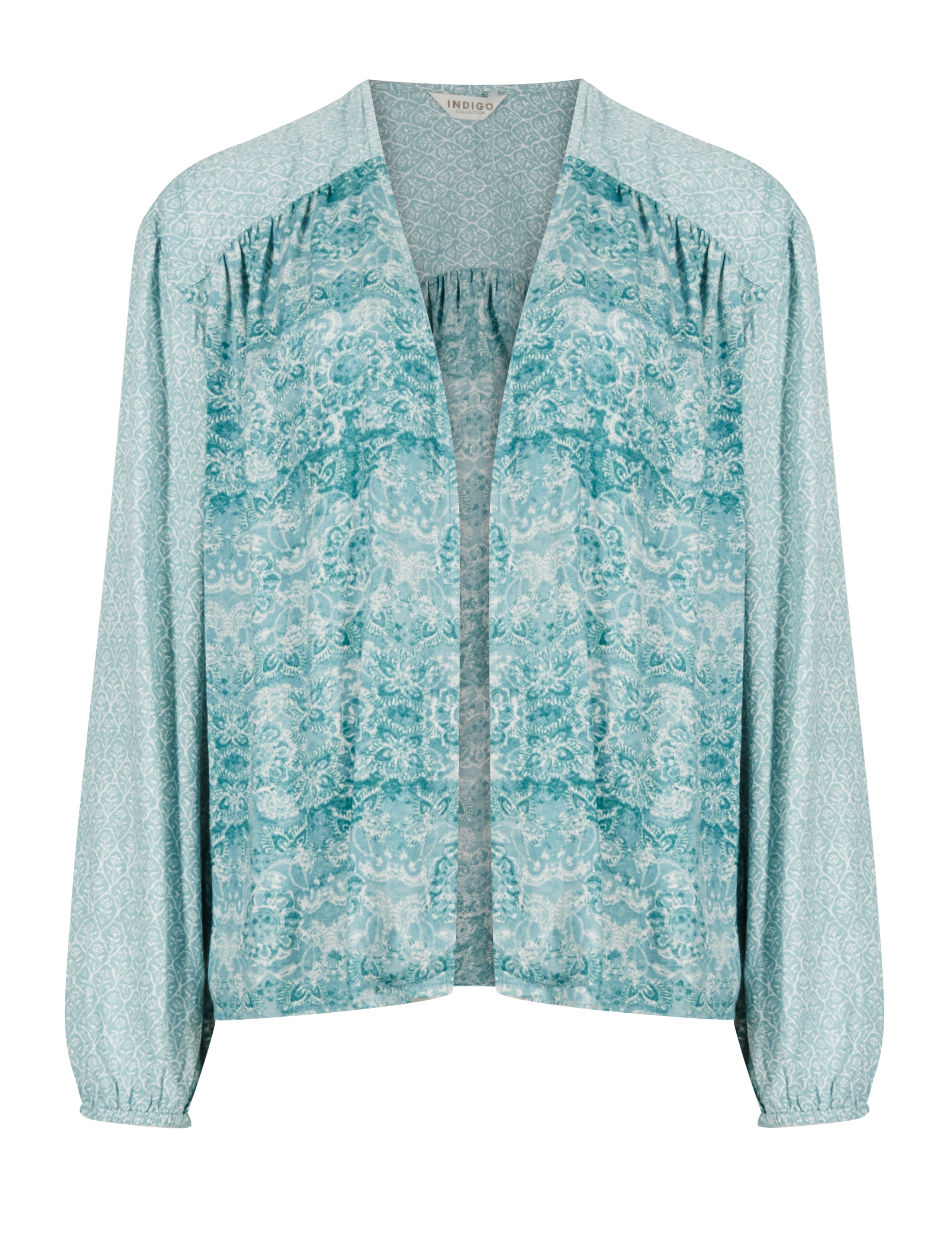 Modal Blend Floral Kimono Cover-Up Top 2 of 4