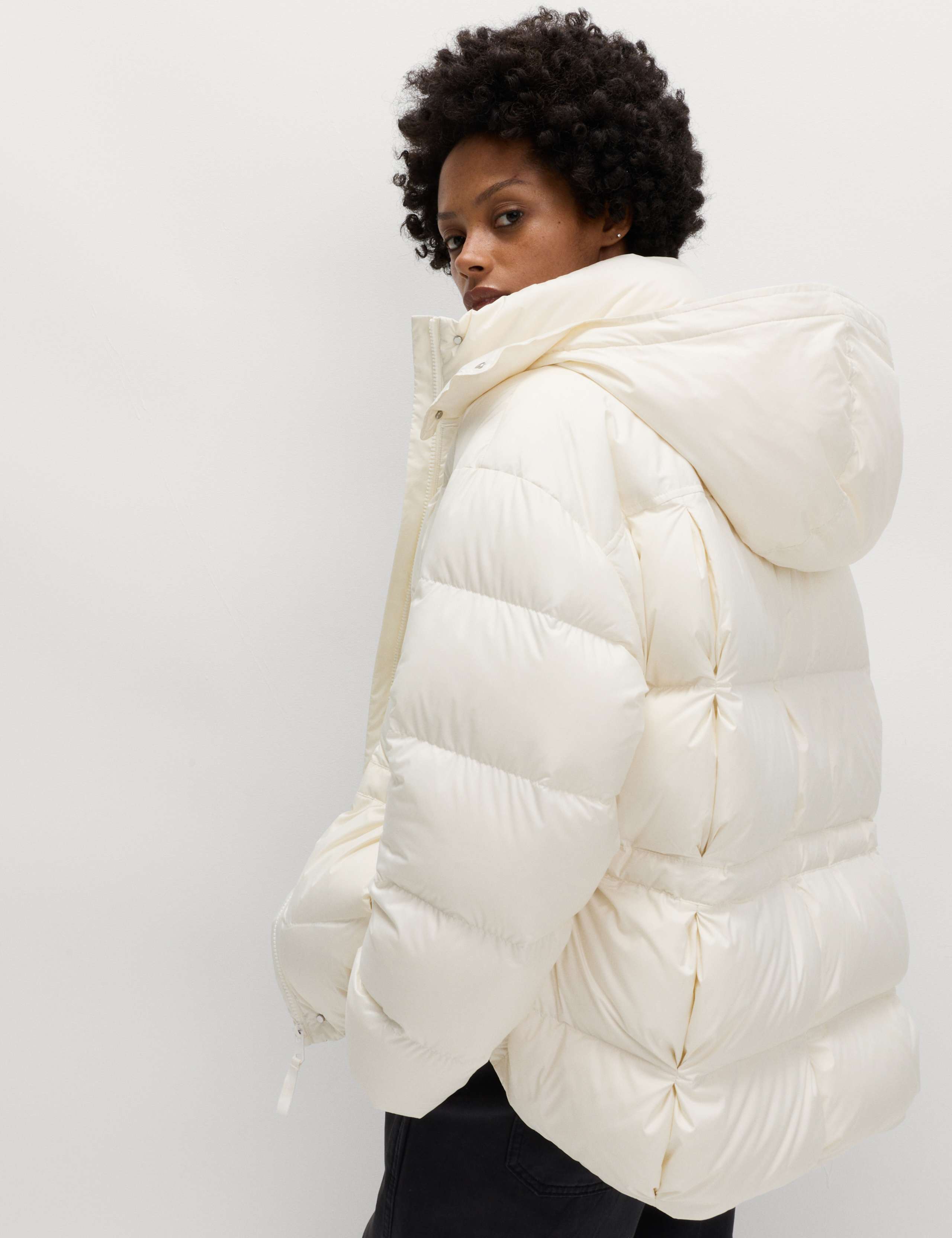 Feather & Down Blouson Hooded Puffer Jacket 7 of 7