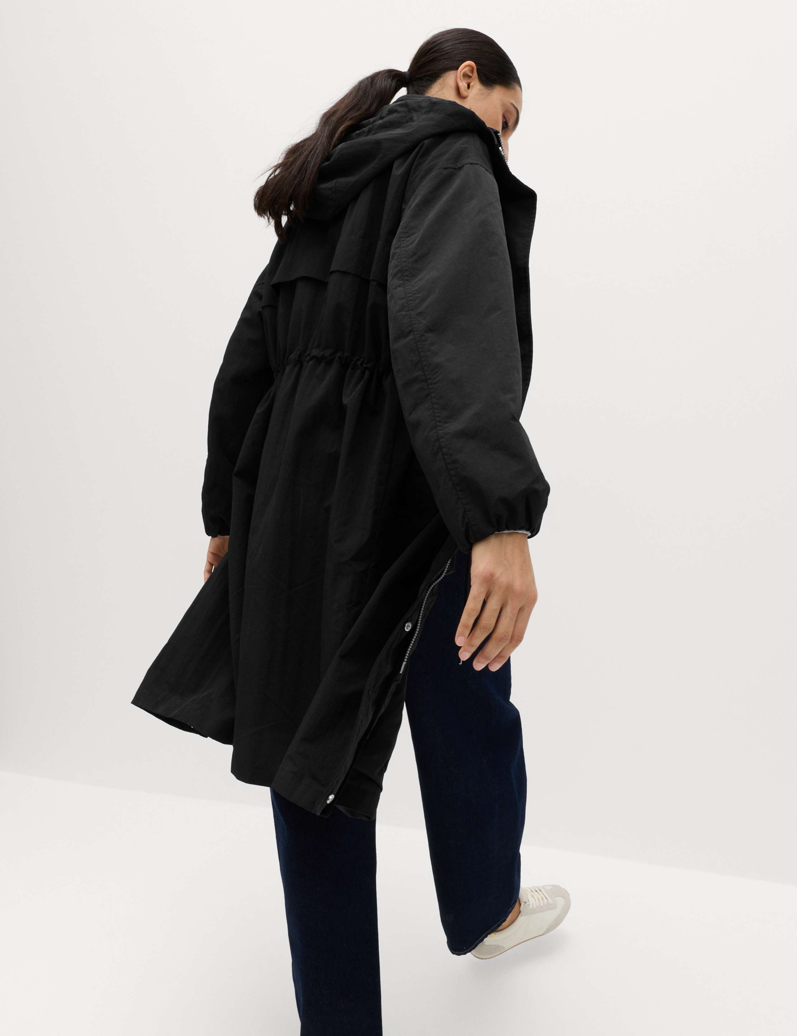 Shower Resistant Lightweight Hooded Longline Utility Parka 7 of 7