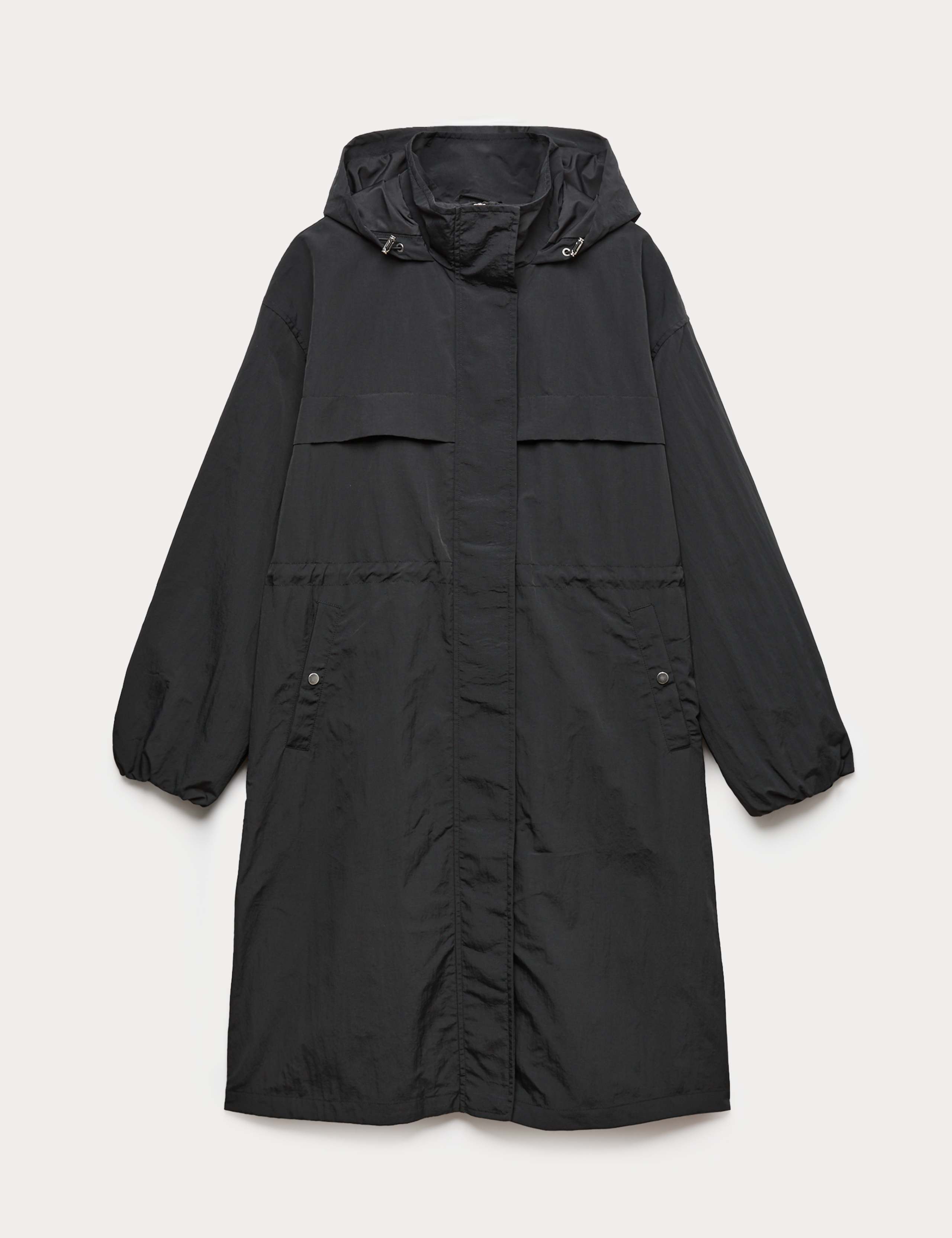 Shower Resistant Lightweight Hooded Longline Utility Parka 2 of 7