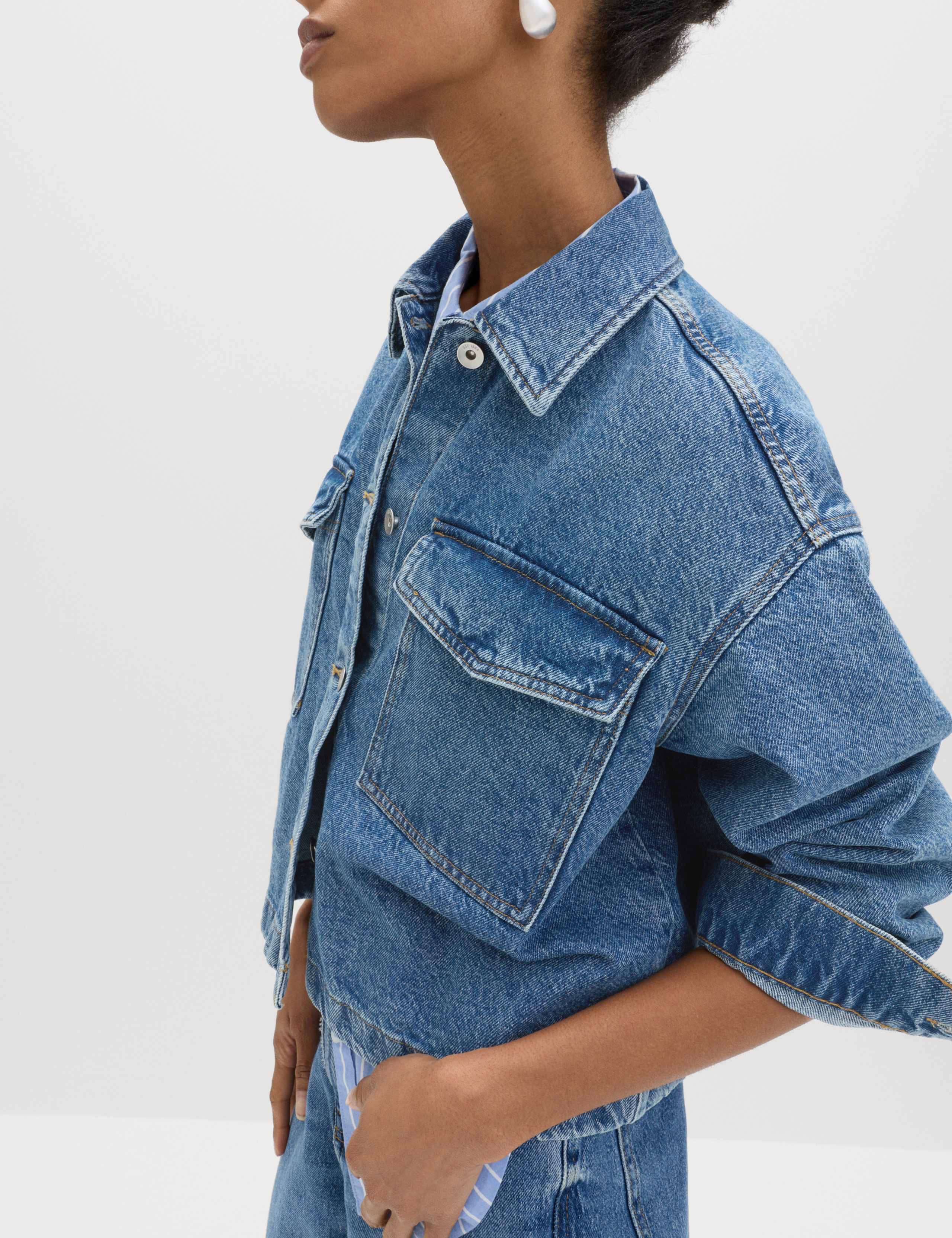 Denim Shacket 4 of 7