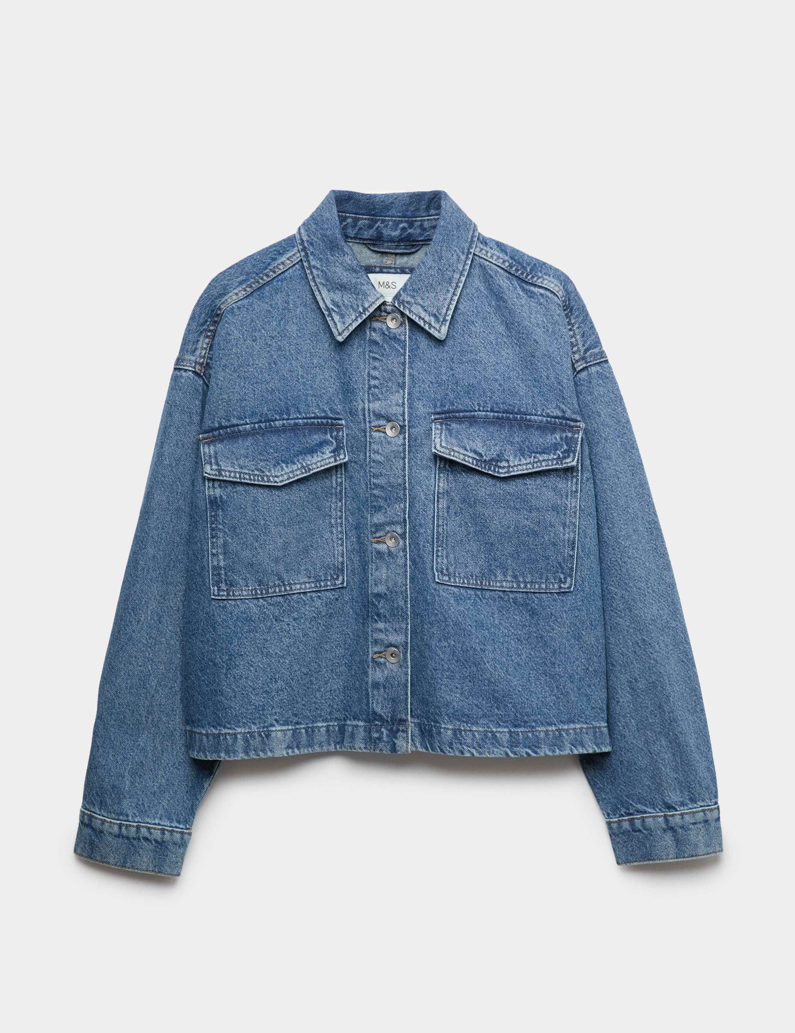 Denim Shacket 2 of 7