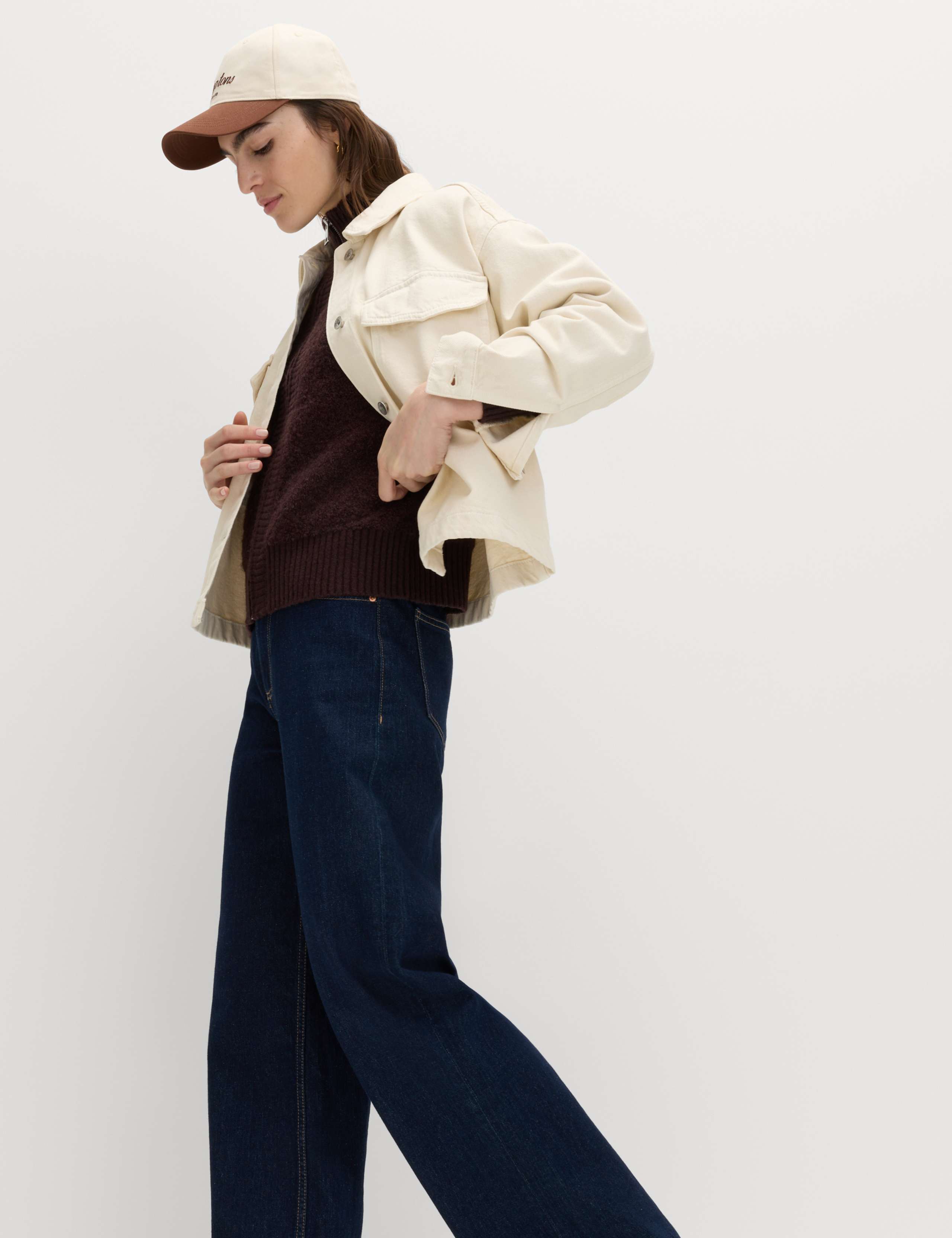 Pure Cotton Denim Relaxed Shacket 1 of 6