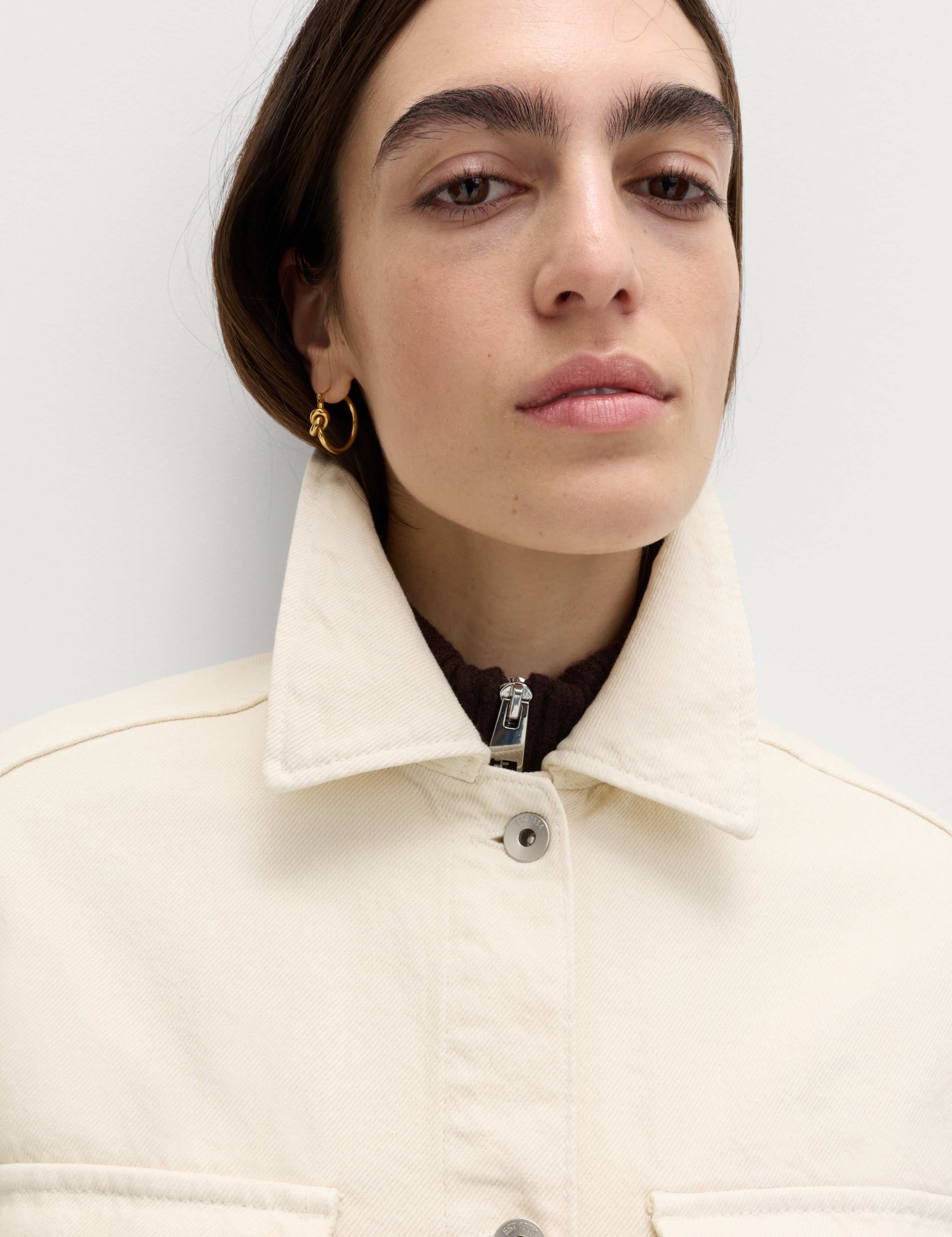 Pure Cotton Denim Relaxed Shacket 5 of 6