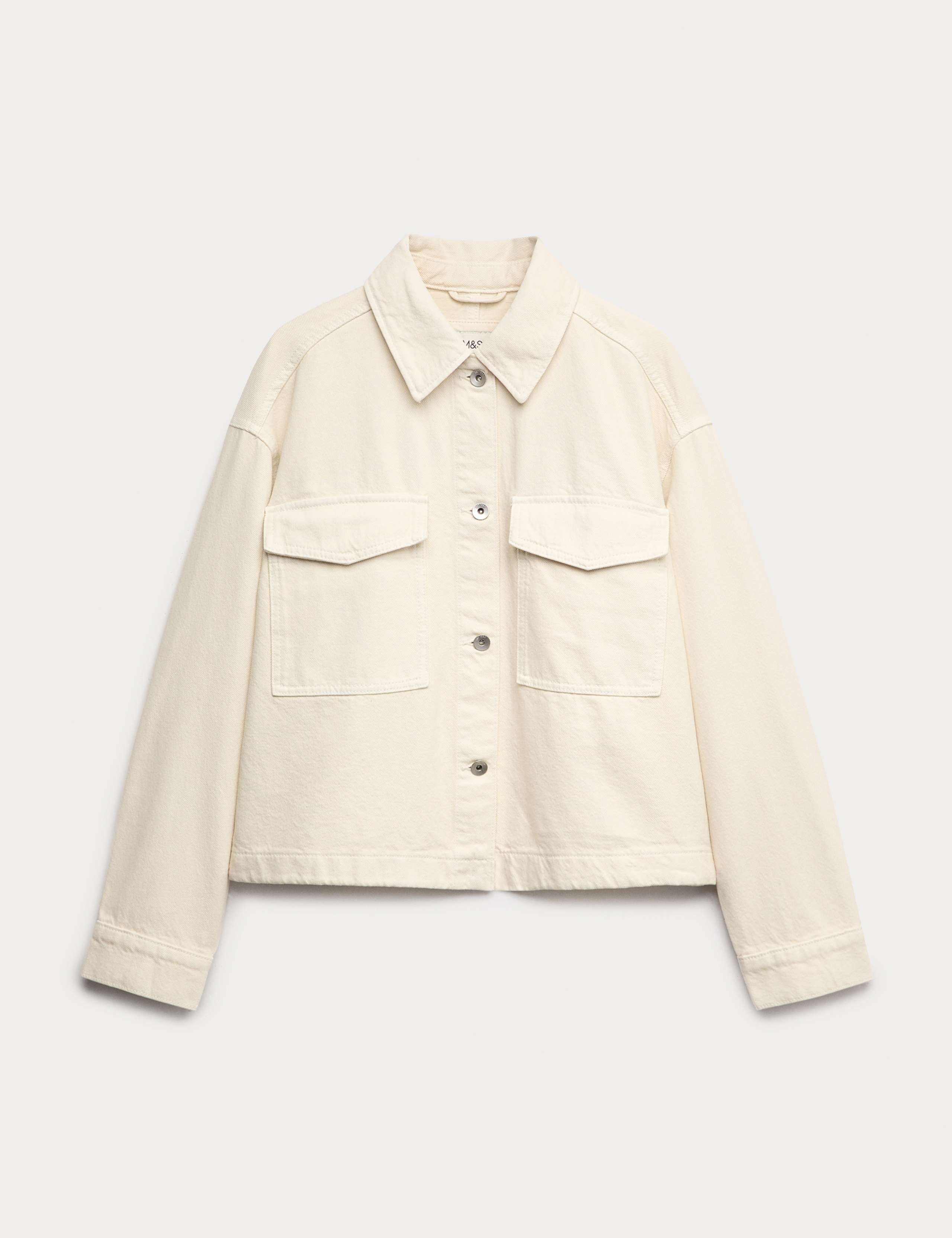 Pure Cotton Denim Relaxed Shacket 2 of 6