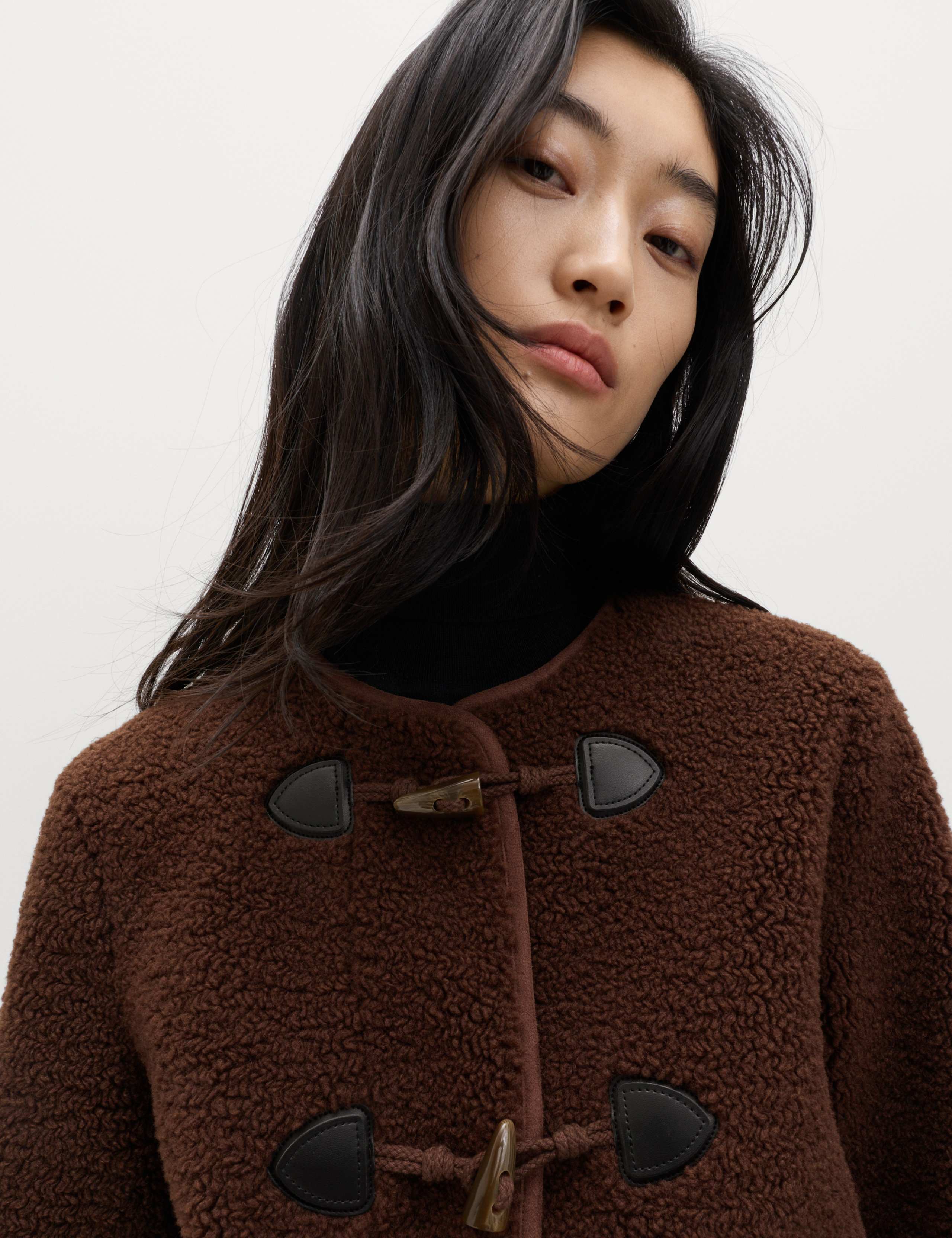 Faux Shearling Toggle Fastening Jacket 4 of 6