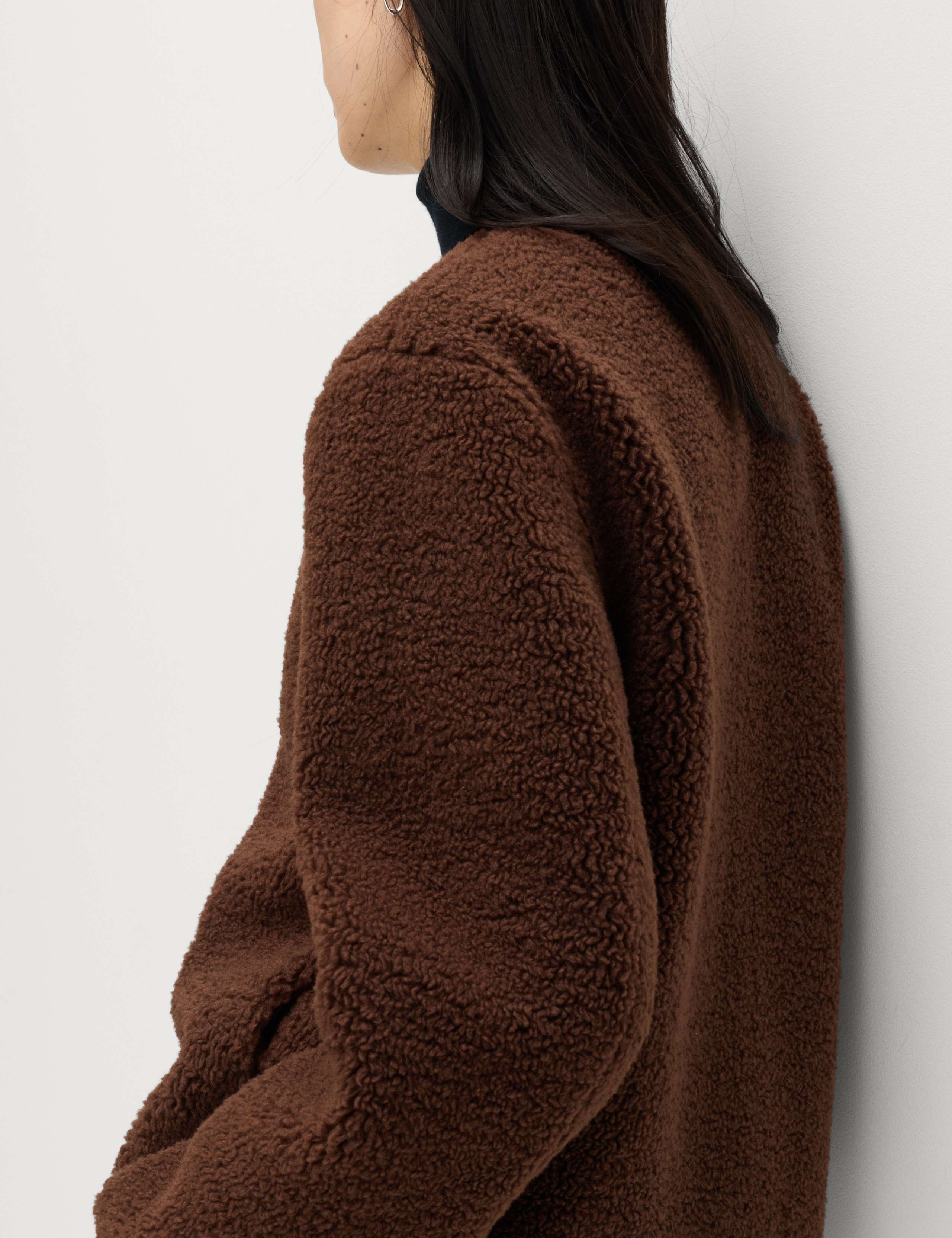 Faux Shearling Toggle Fastening Jacket 6 of 6