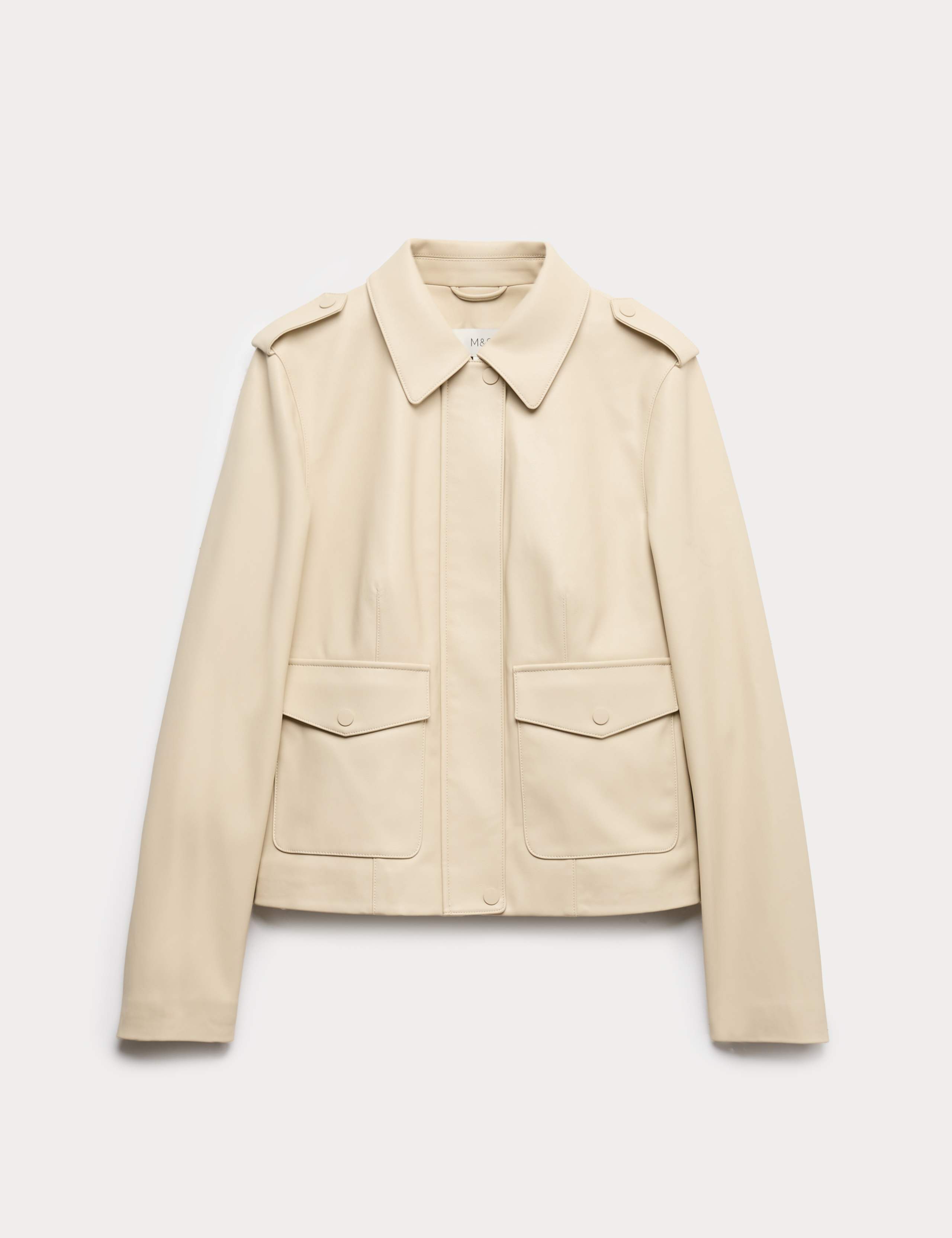 Faux Leather Harrington Jacket 2 of 6