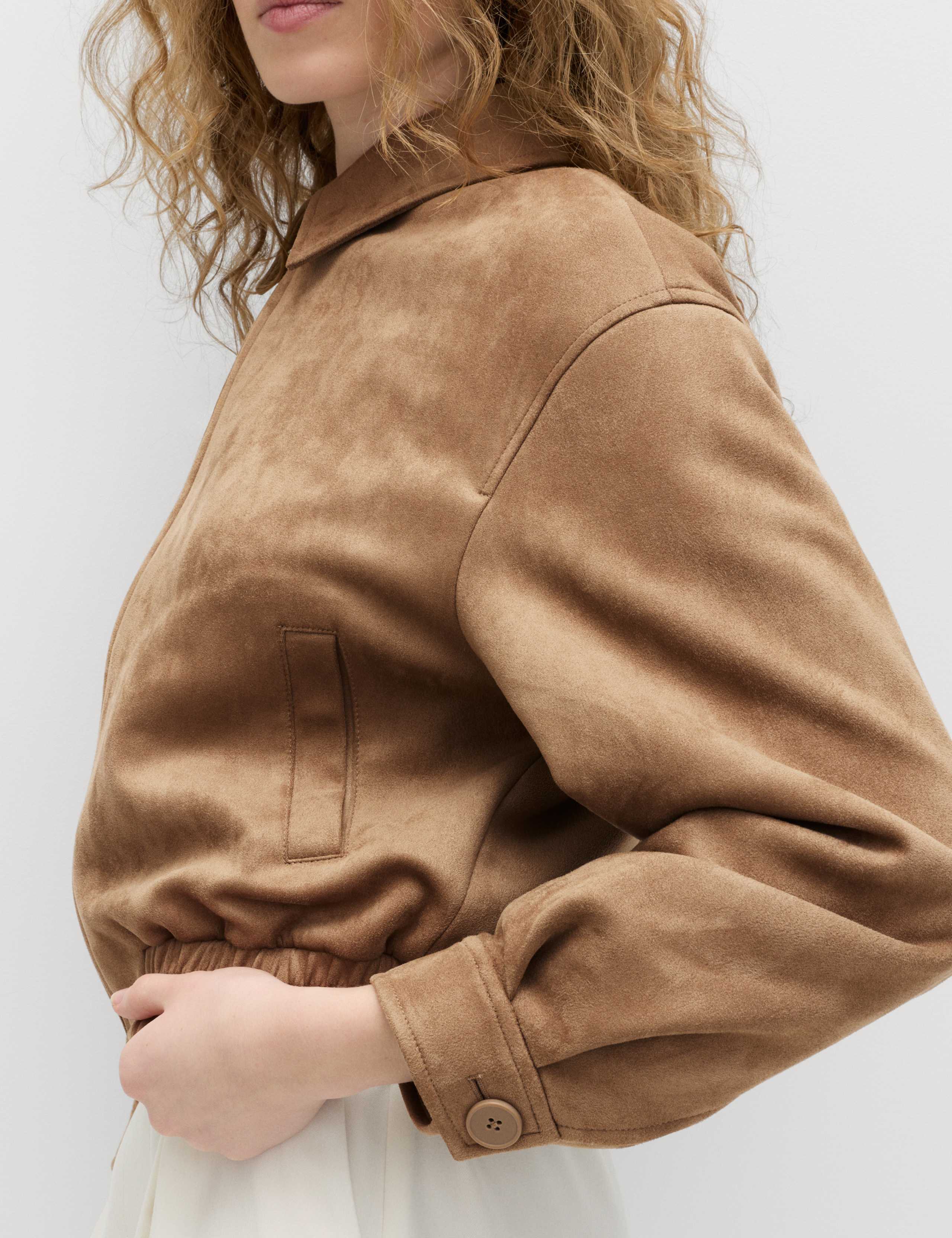 Suedette Harrington Jacket 3 of 6