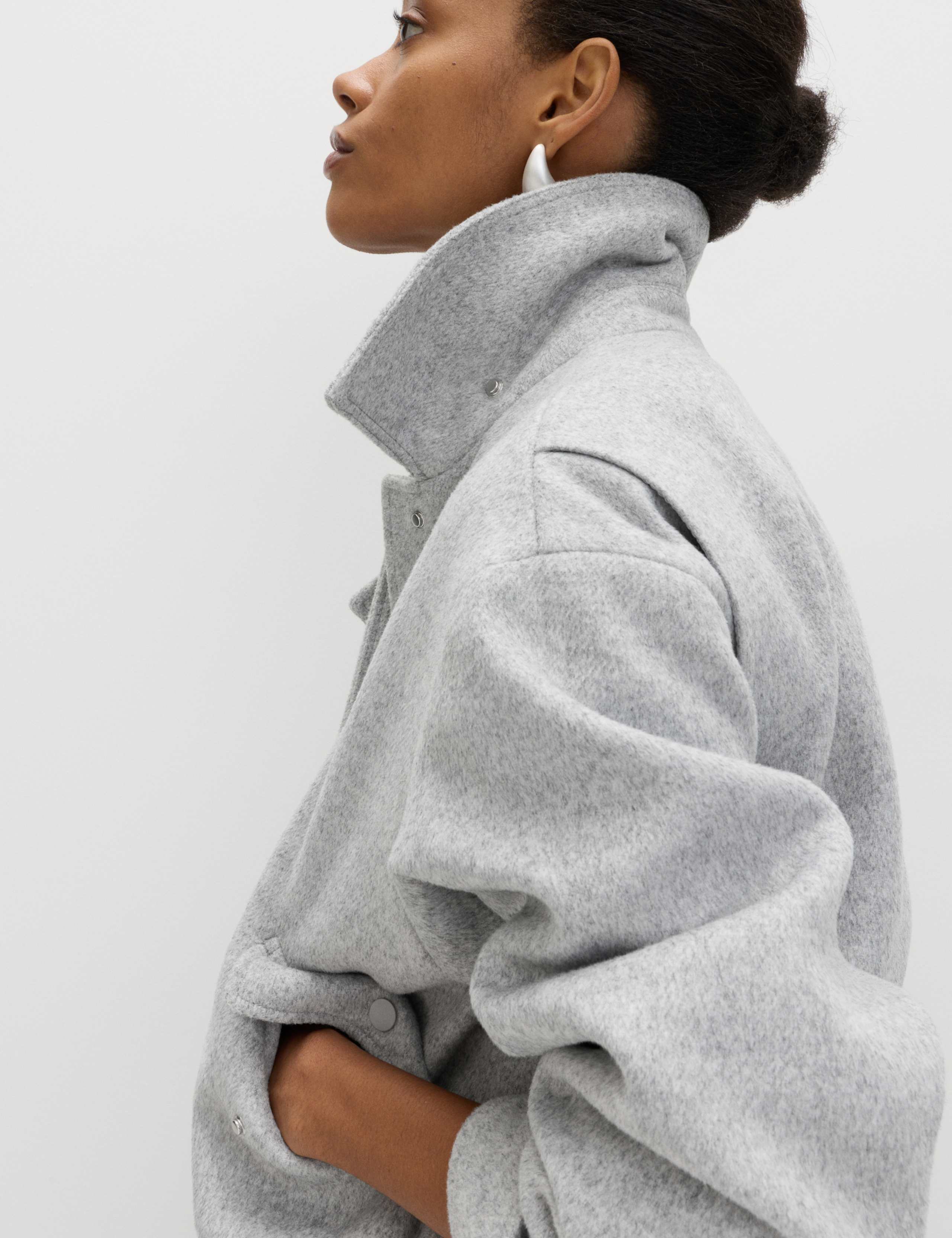 Textured Bomber Jacket with Wool 7 of 7
