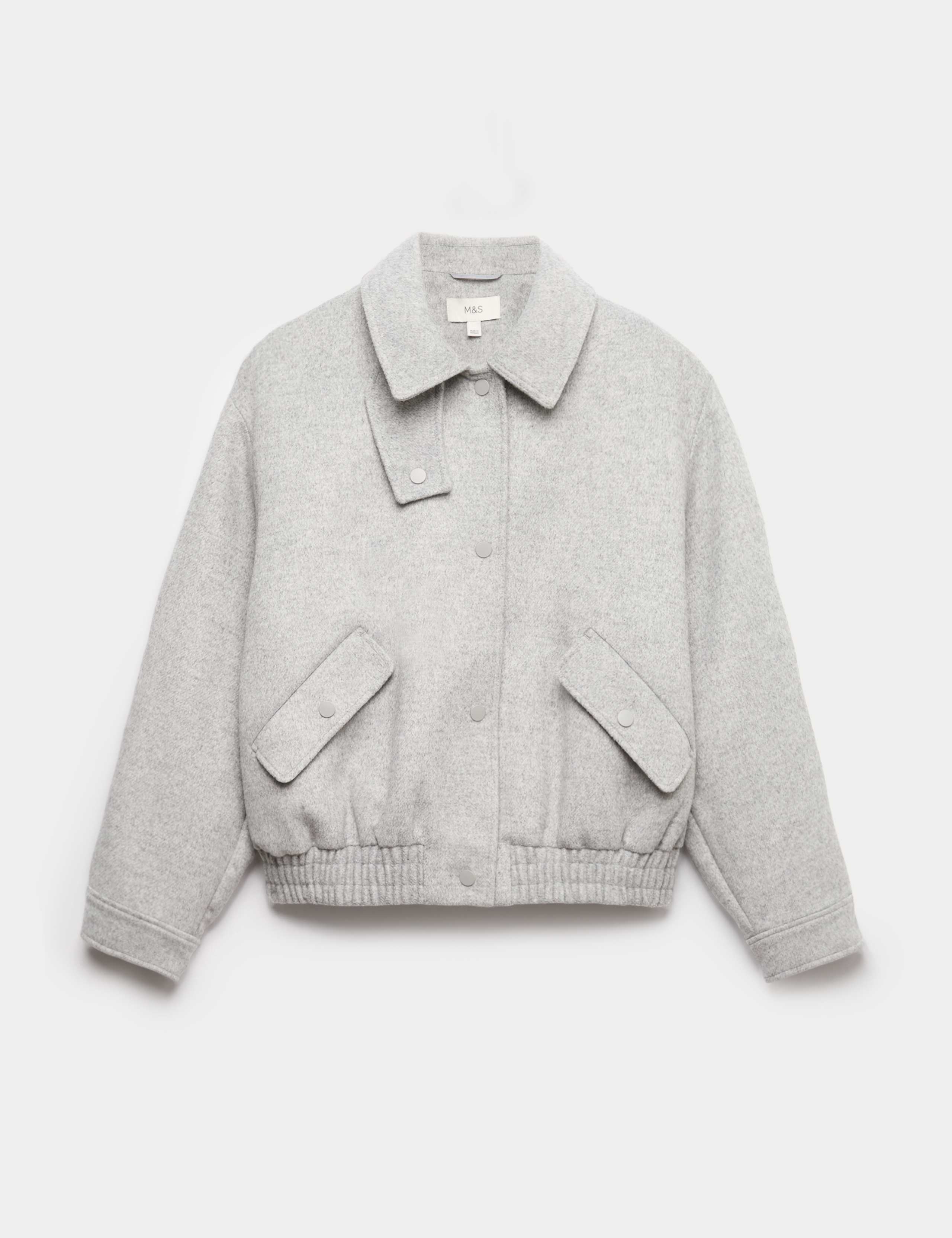 Textured Bomber Jacket with Wool 2 of 7