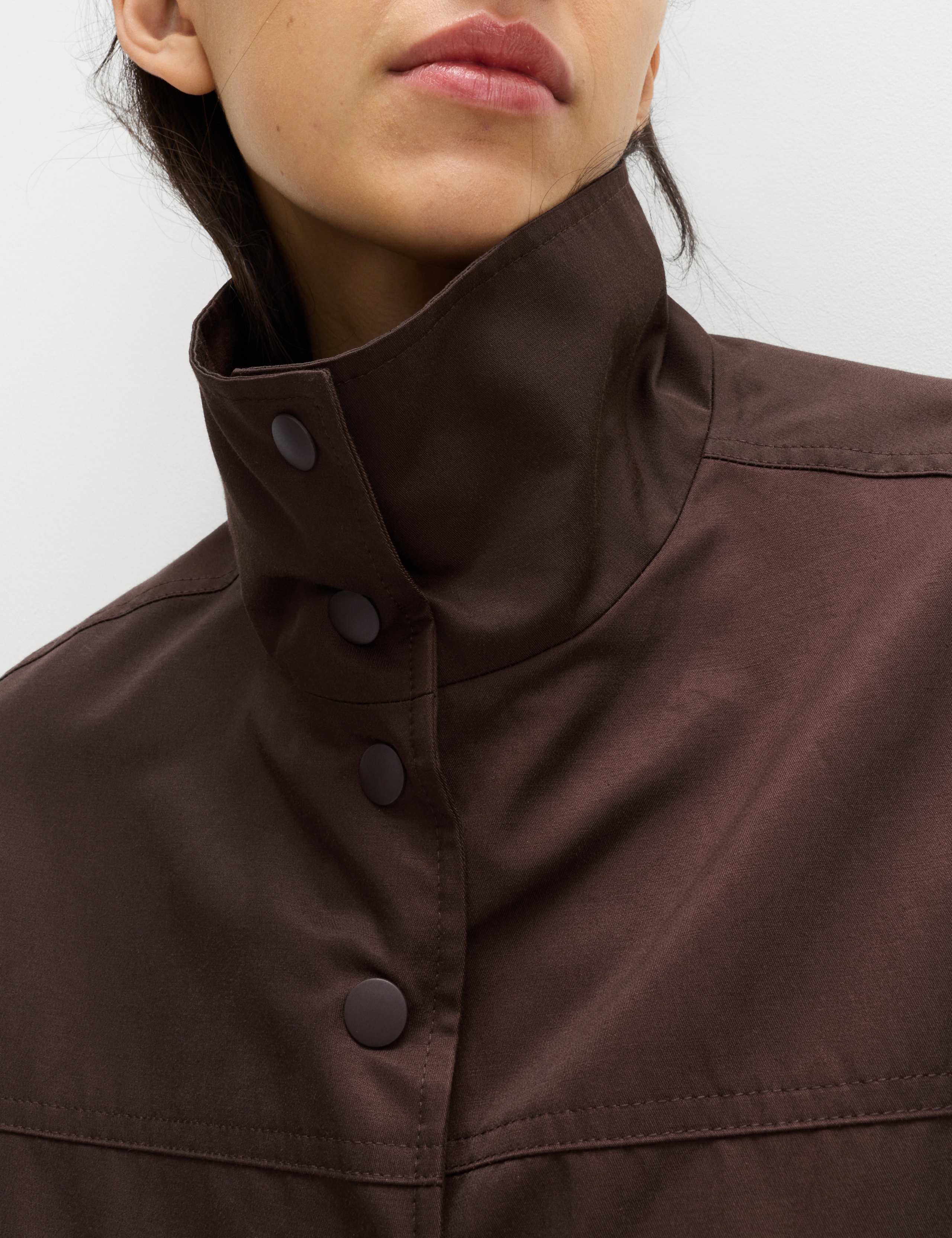 Cotton Rich Funnel Neck Bomber Jacket 5 of 7