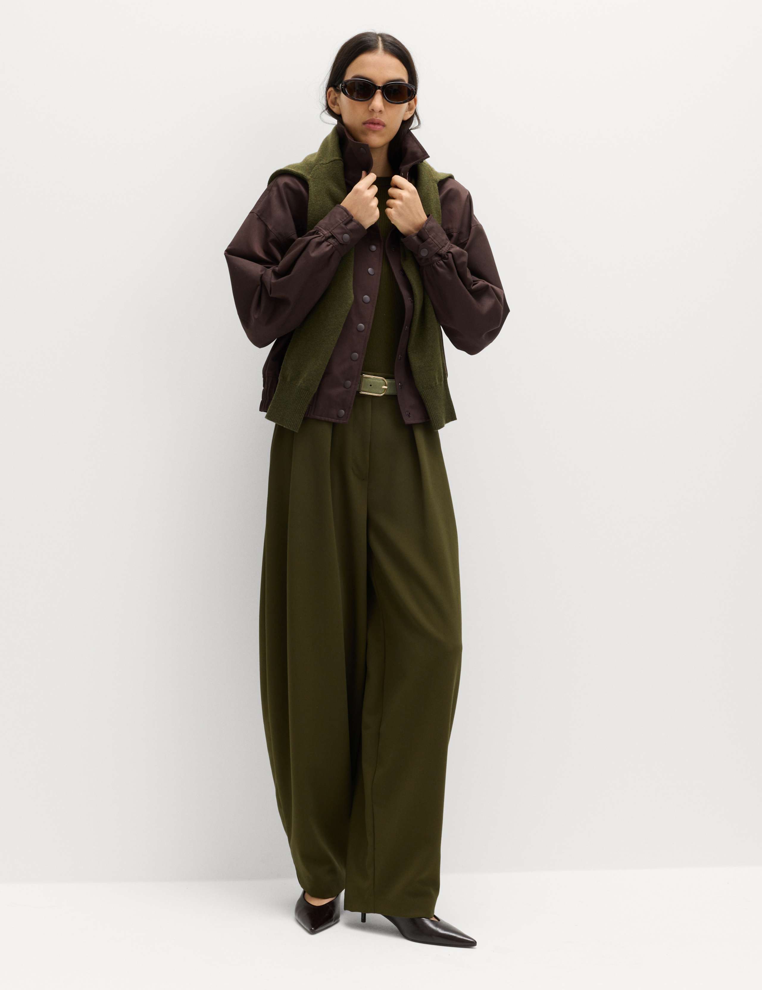 Cotton Rich Funnel Neck Bomber Jacket 6 of 7