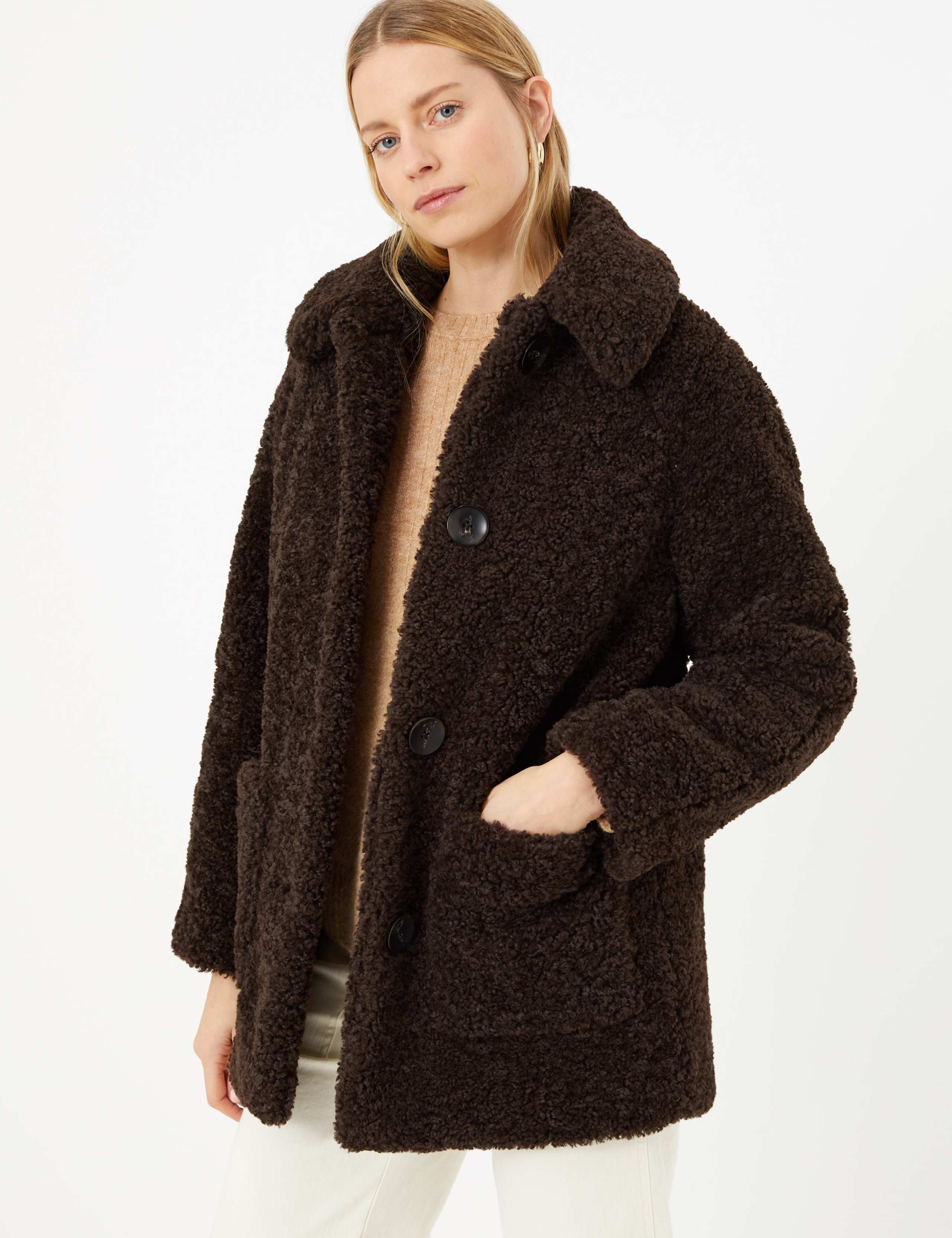 Teddy Faux Fur Coat 6 of 6