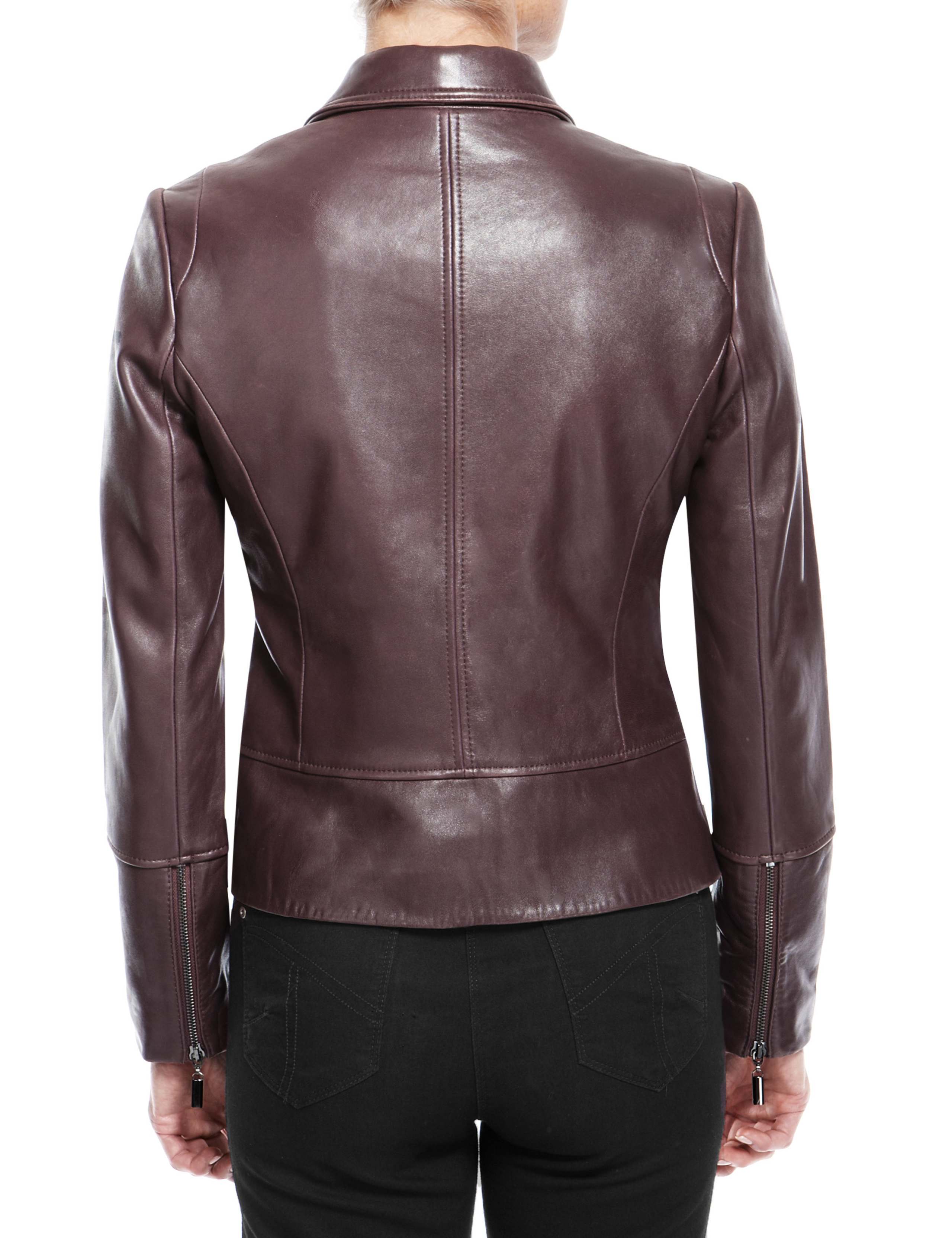 Twiggy for M&S Collection Leather Biker Jacket 3 of 4