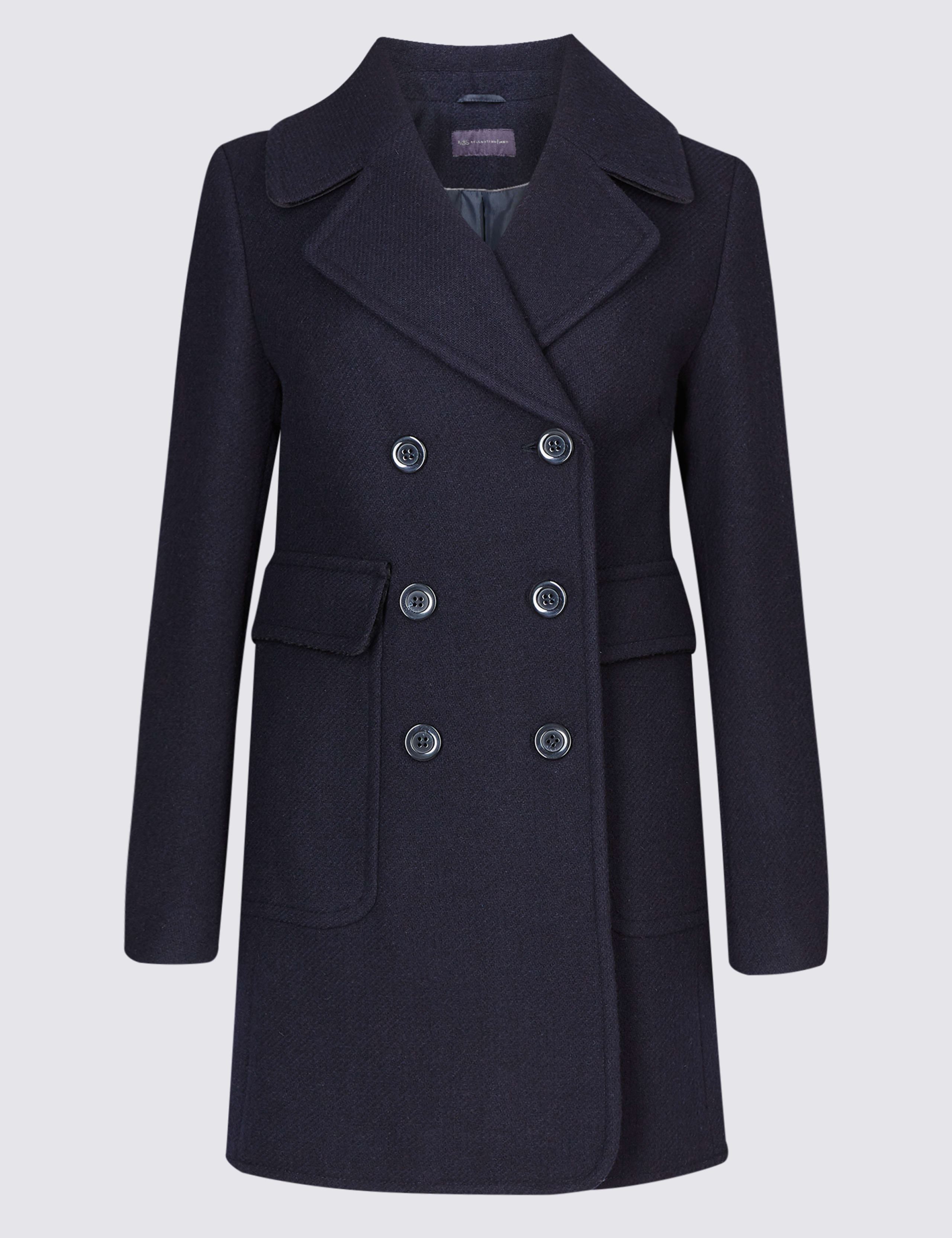 PETITE Wool Blend Coat 2 of 4