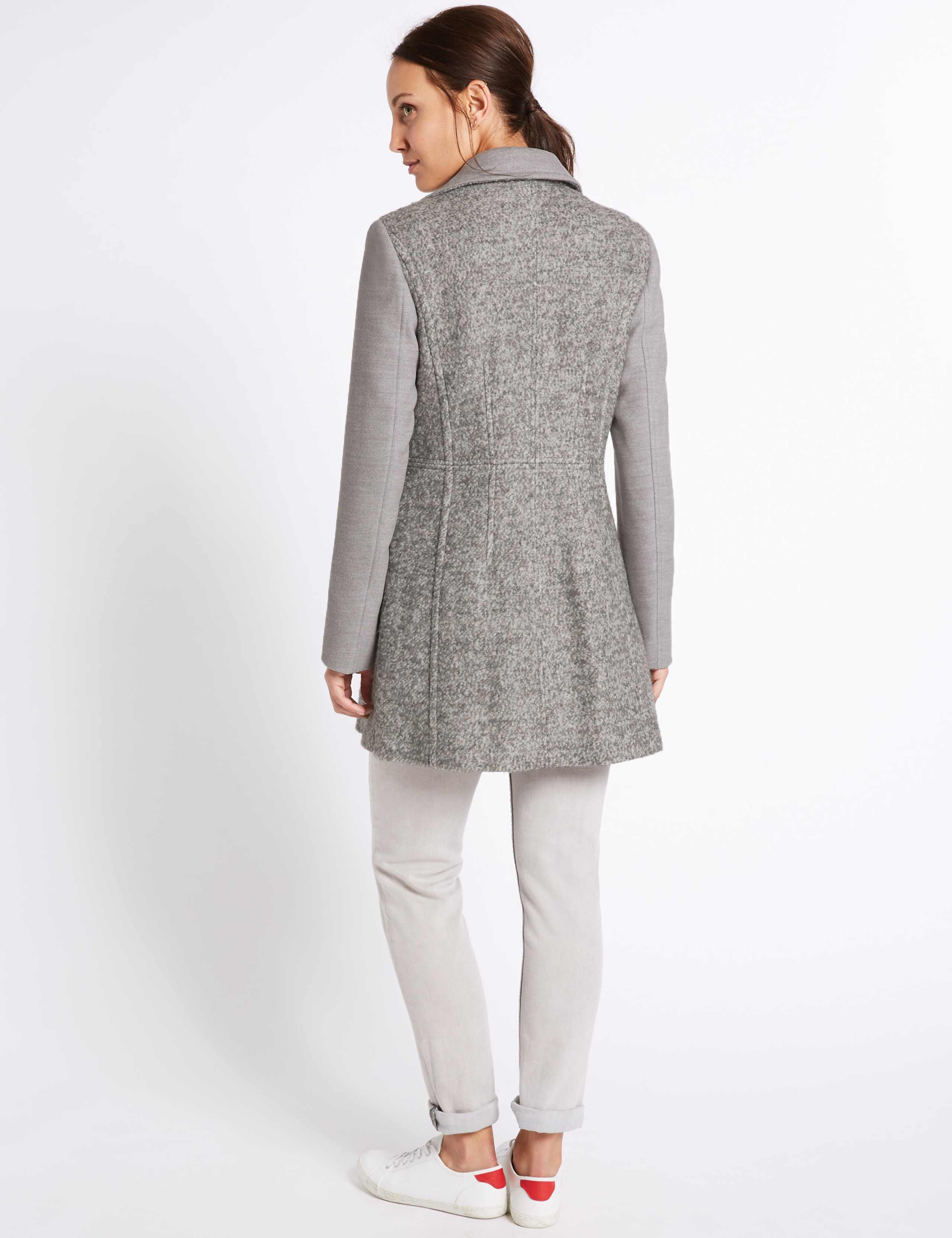 PETITE Wool Blend Boucle Coat 4 of 5