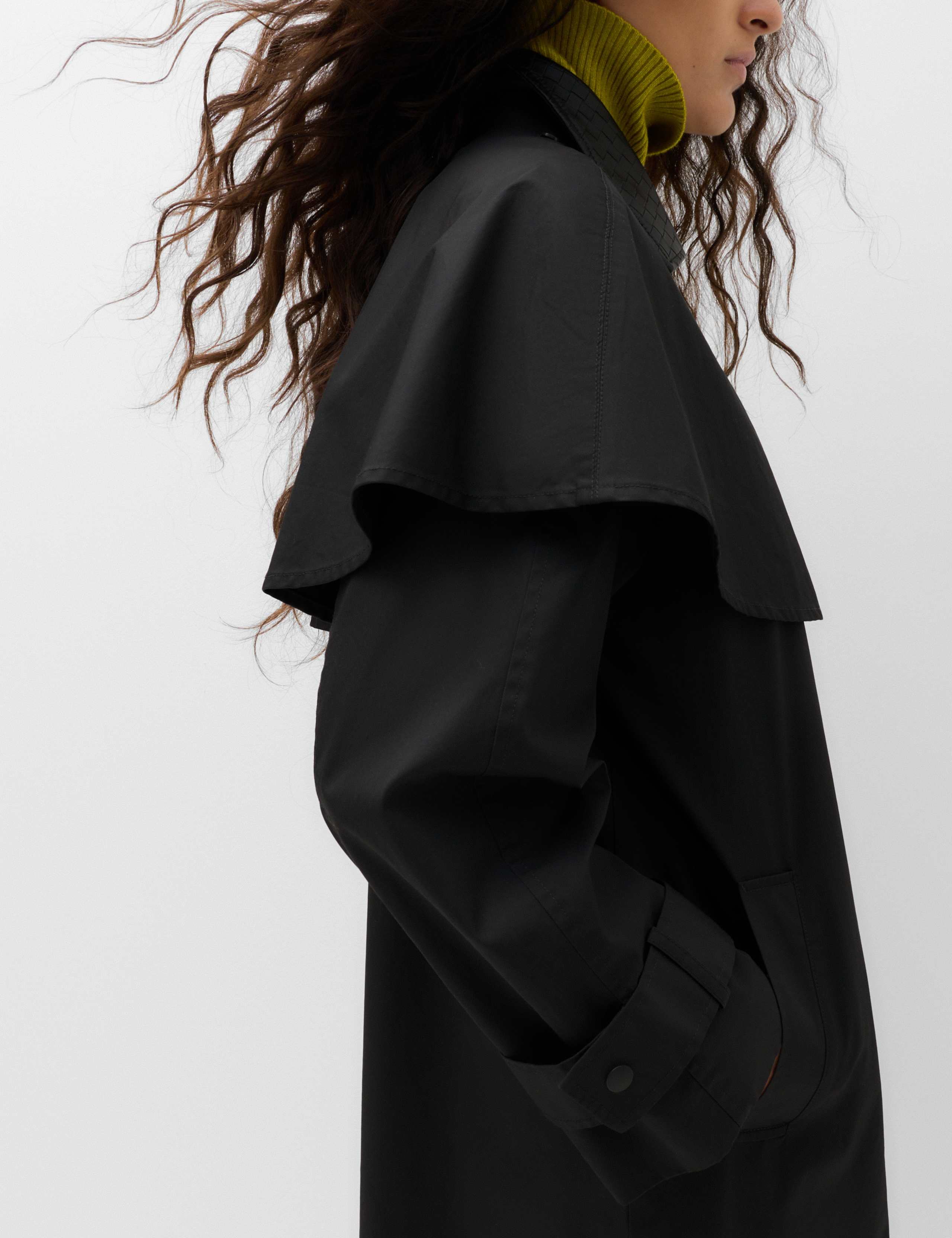 Pure Cotton Waxed Longline Cape Parka 3 of 7
