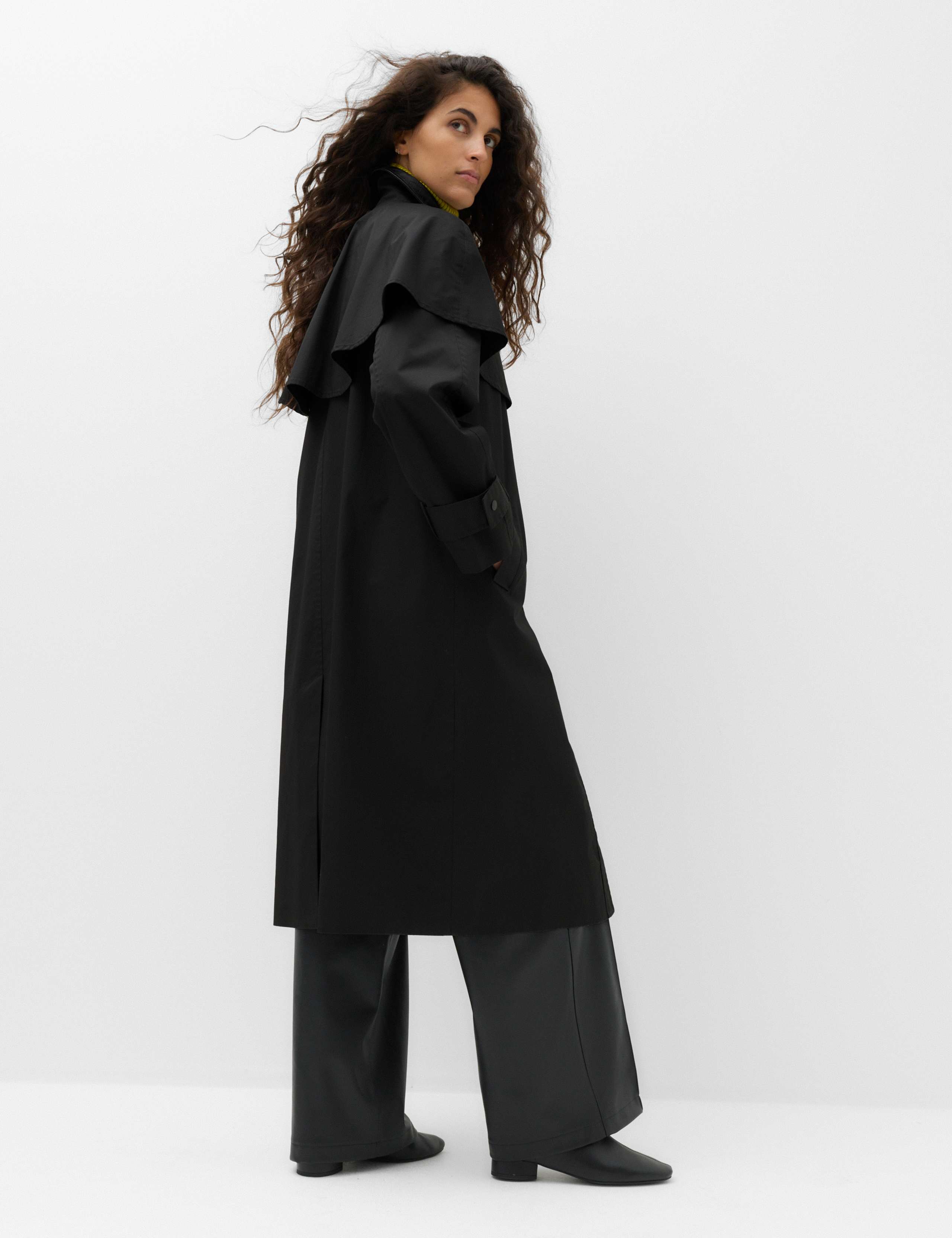 Pure Cotton Waxed Longline Cape Parka 5 of 7