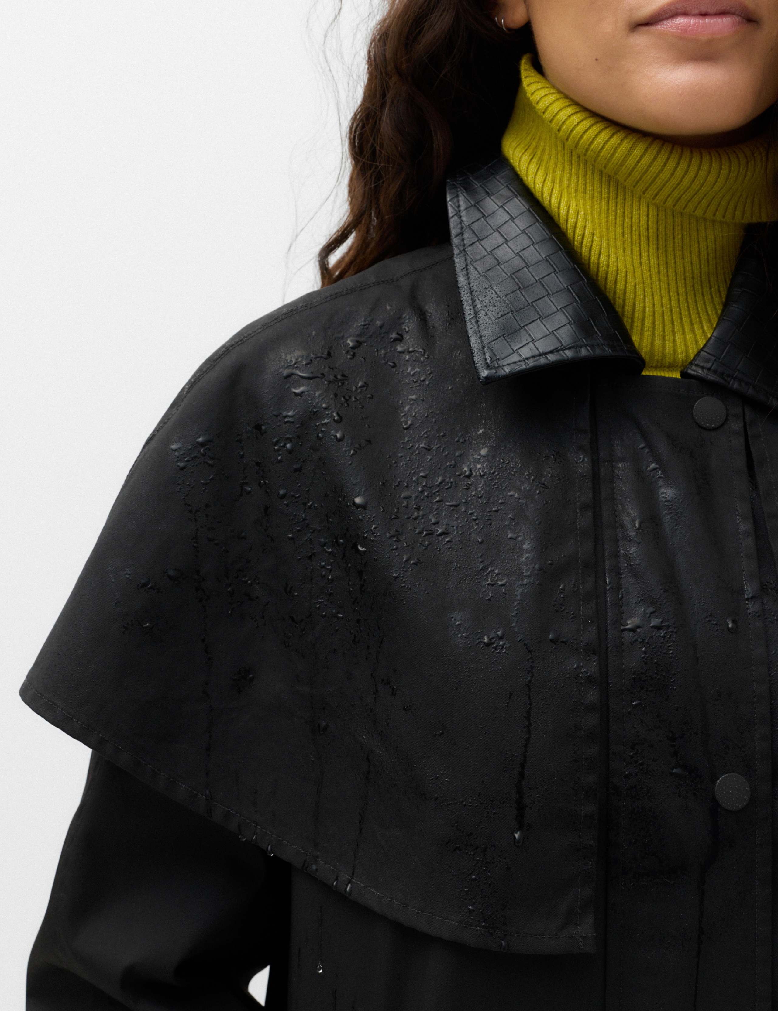 Pure Cotton Waxed Longline Cape Parka 6 of 7