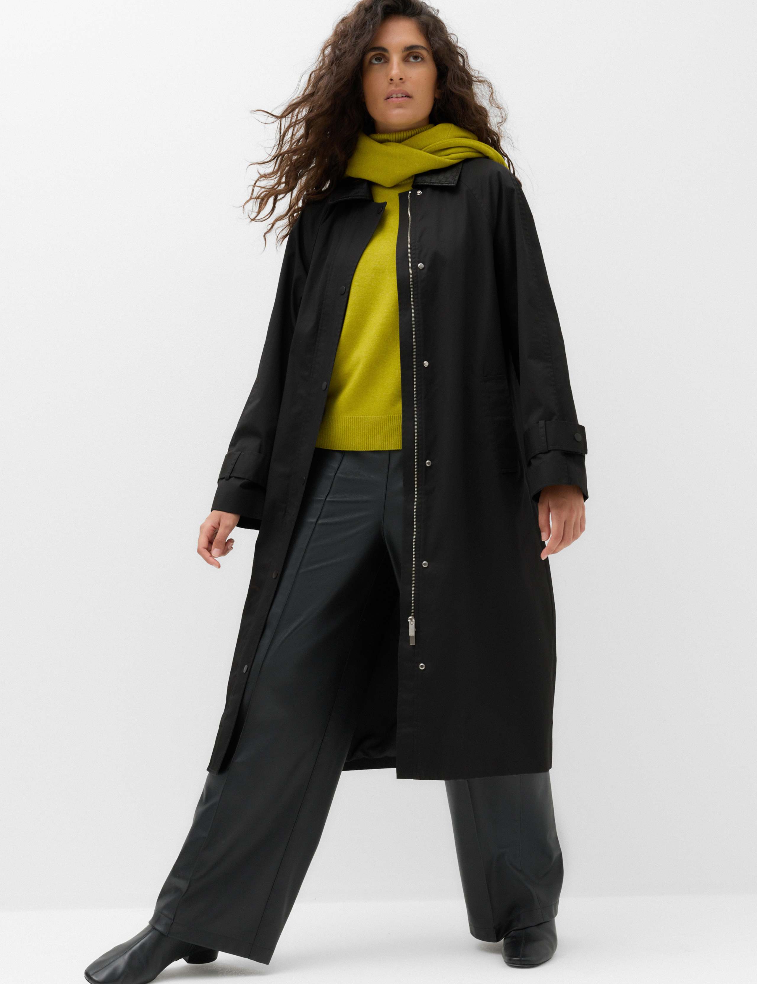 Pure Cotton Waxed Longline Cape Parka 7 of 7