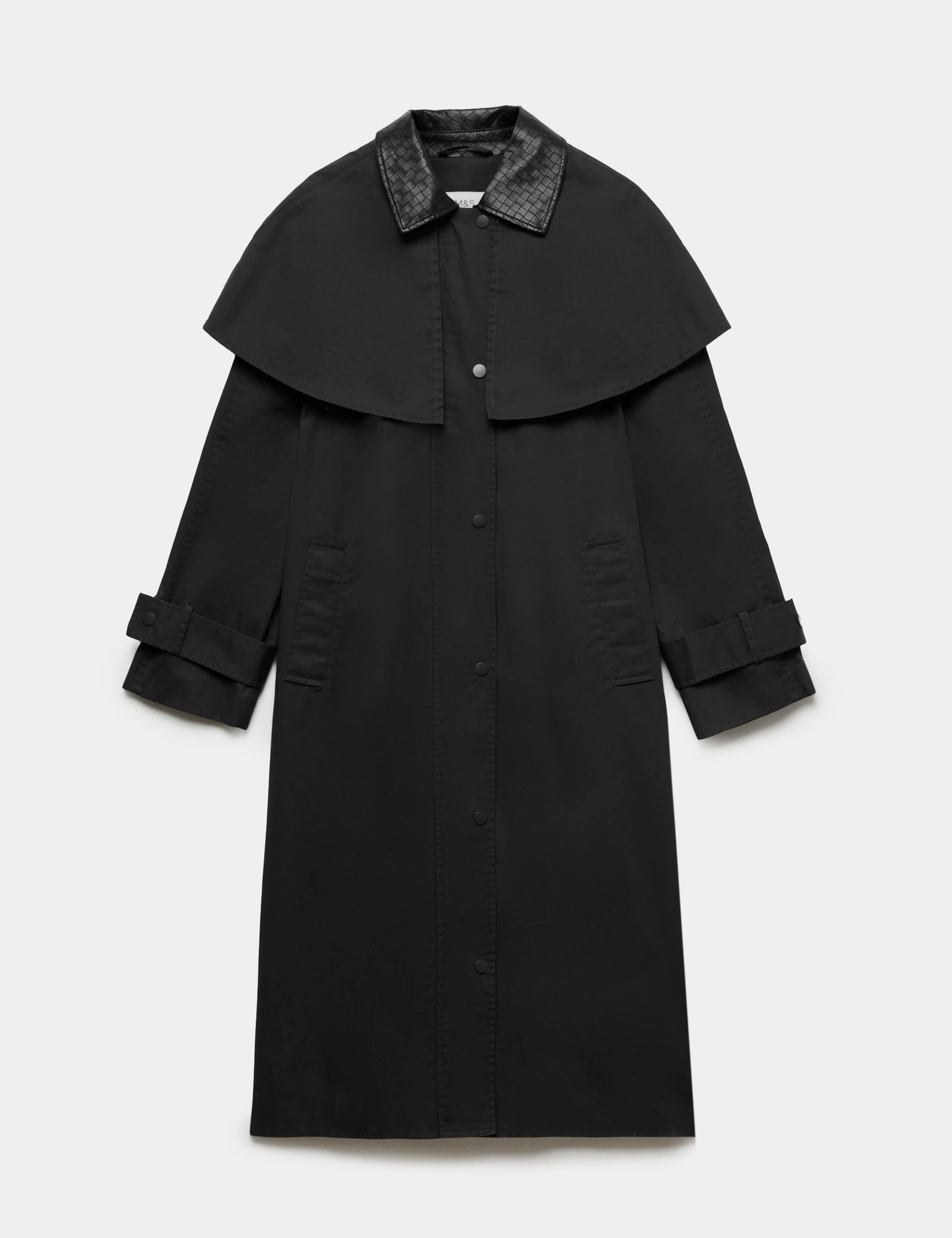 Pure Cotton Waxed Longline Cape Parka 2 of 7