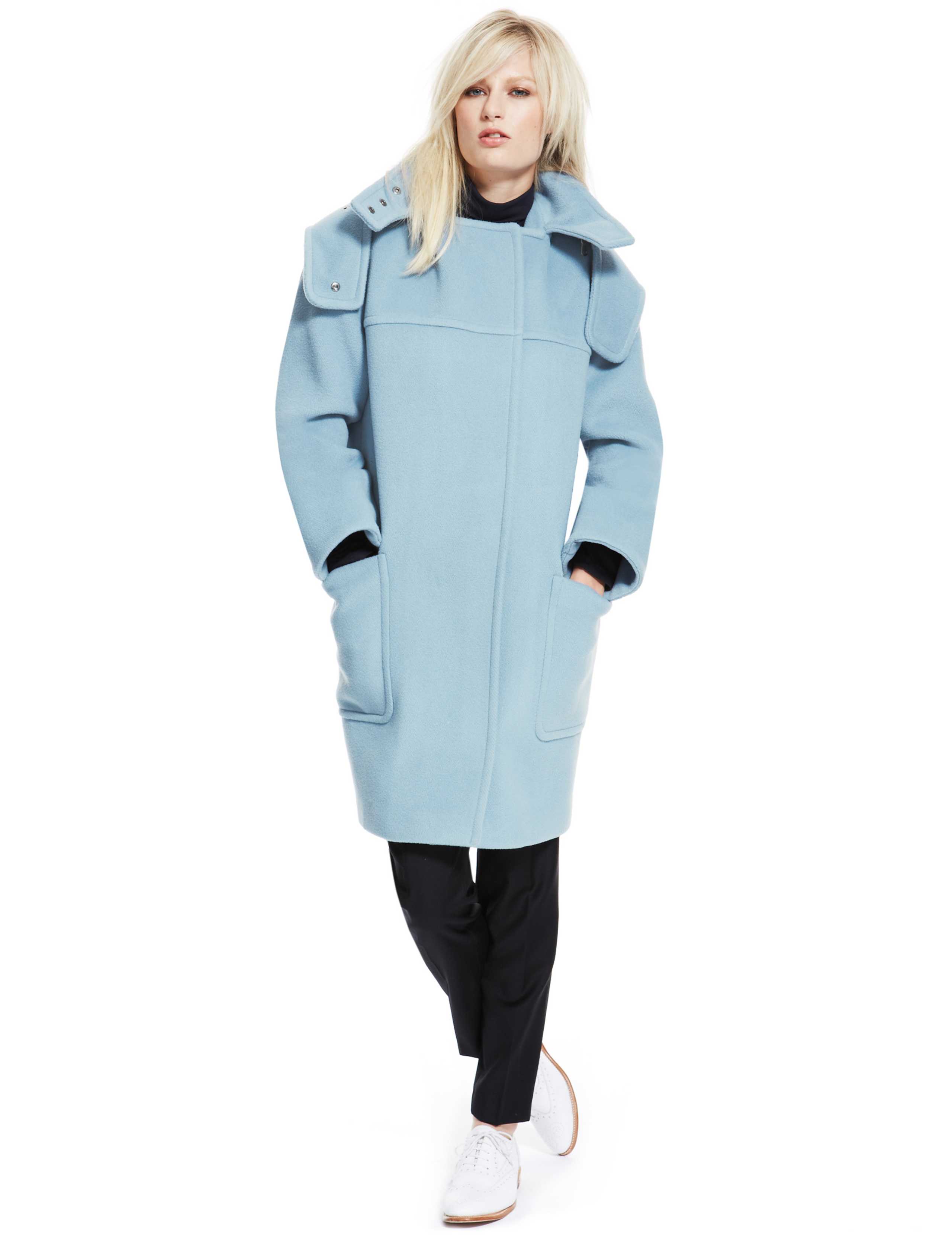 Best of British Pure Wool Hooded Duffle Coat 1 of 5