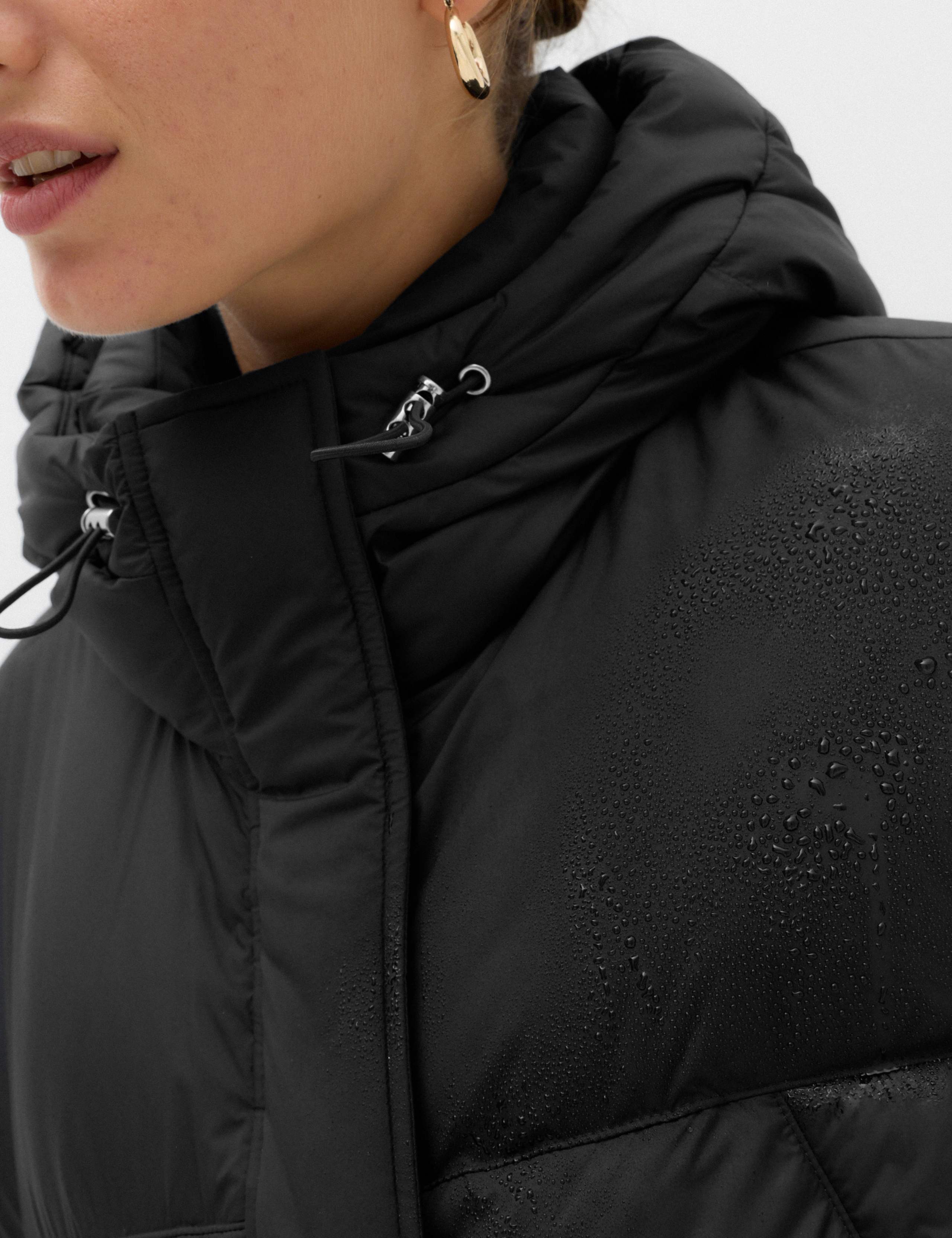 Padded Quilted Hooded Cropped Puffer Jacket 3 of 7