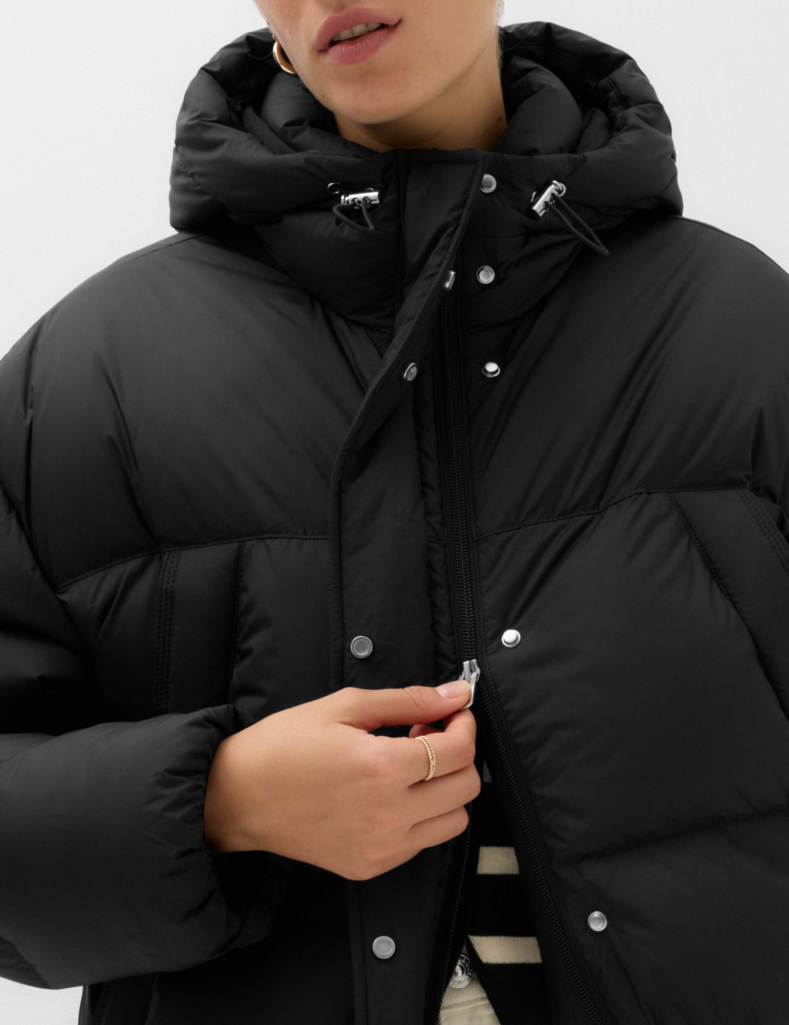 Padded Quilted Hooded Cropped Puffer Jacket 7 of 7