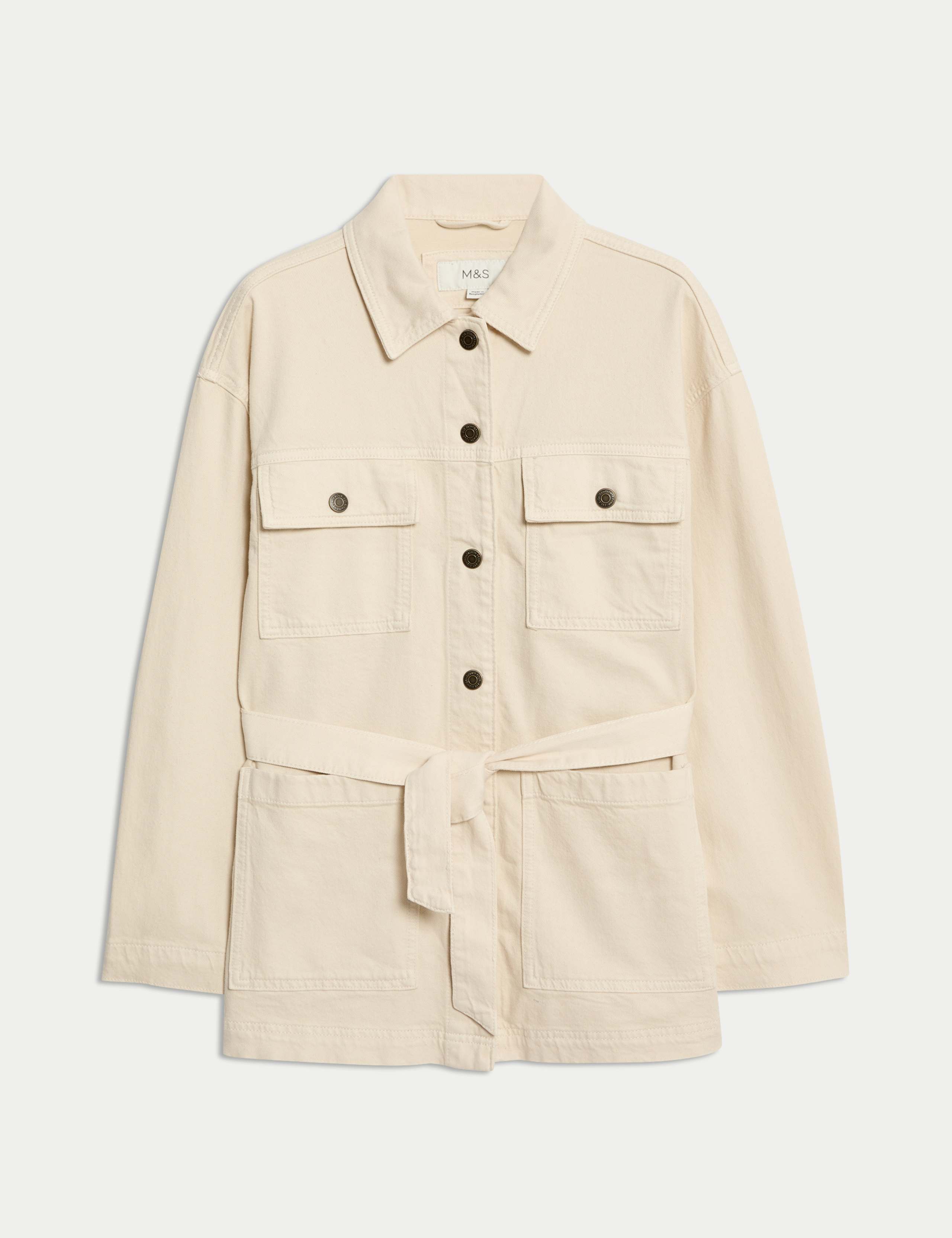 Denim Belted Jacket | M&S Collection | M&S