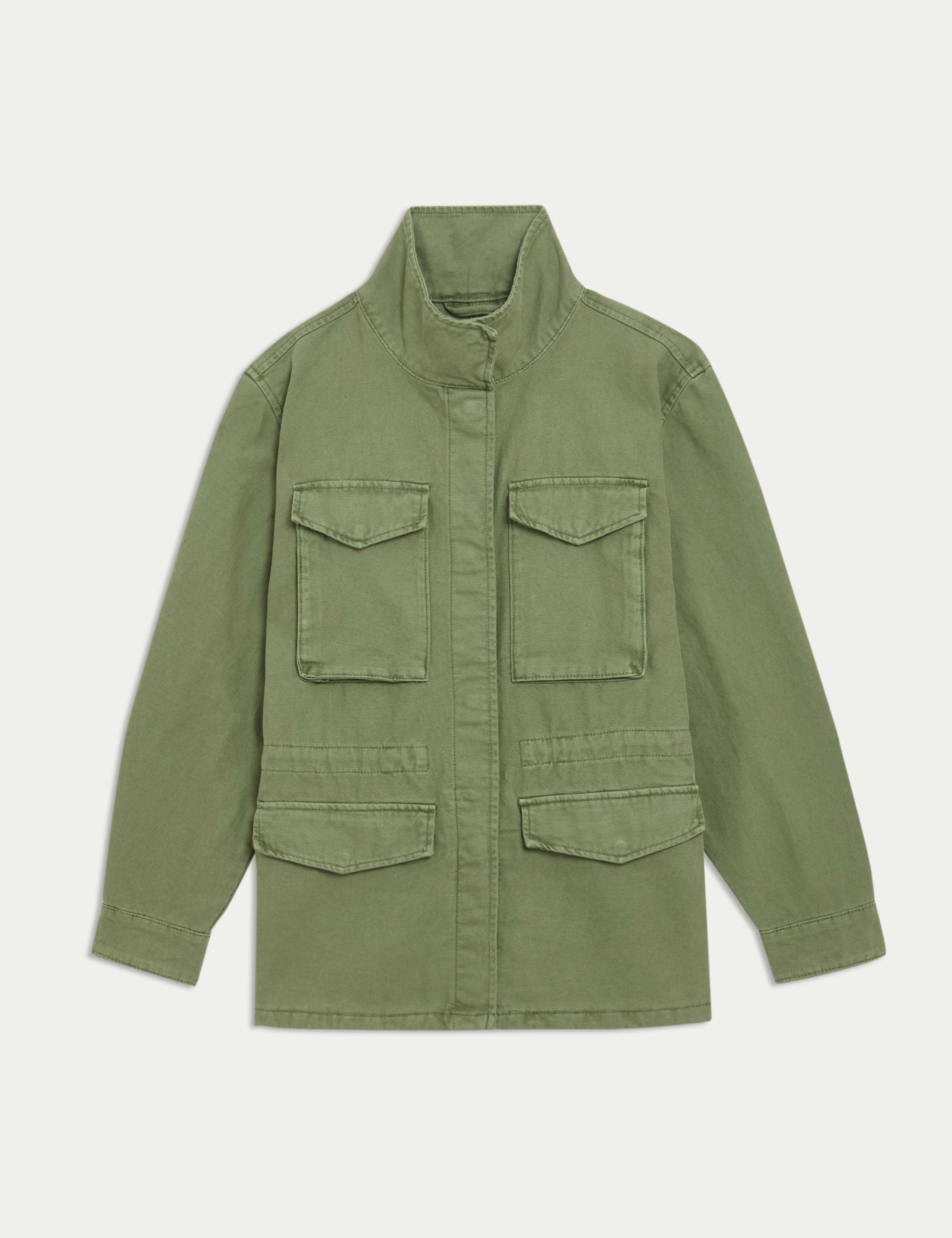 Pure Cotton Lightweight Utility Jacket 2 of 6