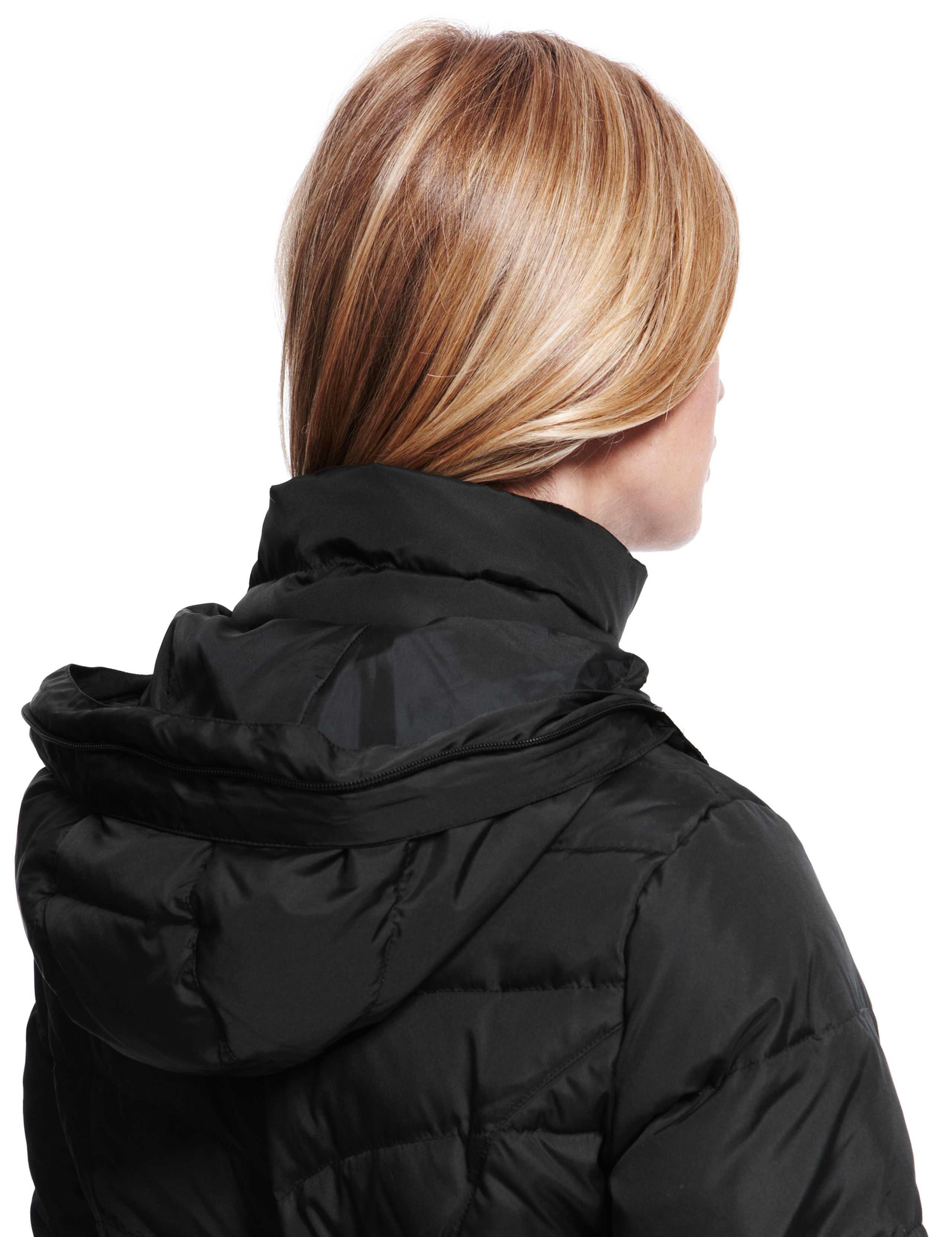 Hooded Down Filled Long Belted Parka with Stormwear™ 8 of 8
