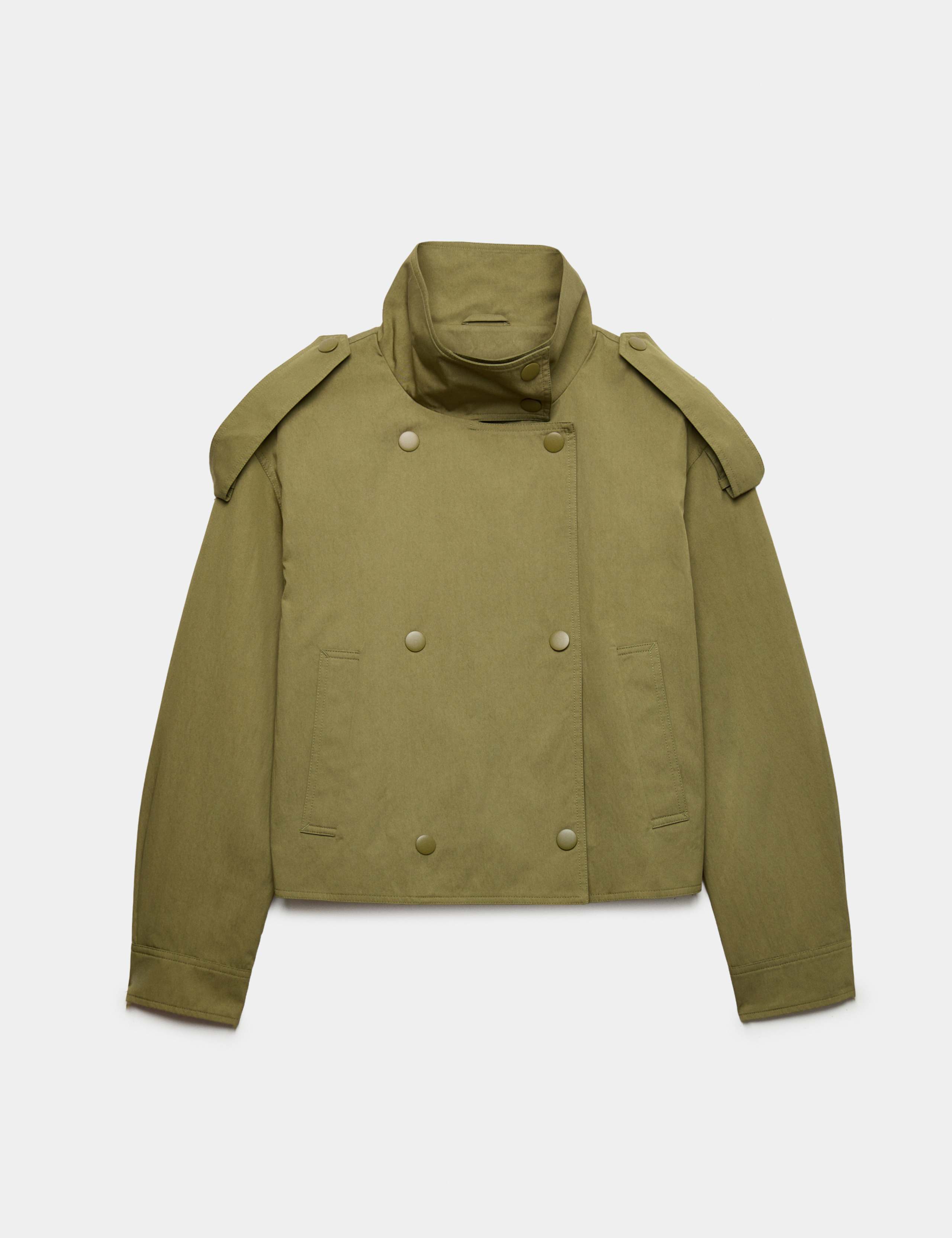 Cotton Rich Double Breasted Utility Jacket 2 of 7
