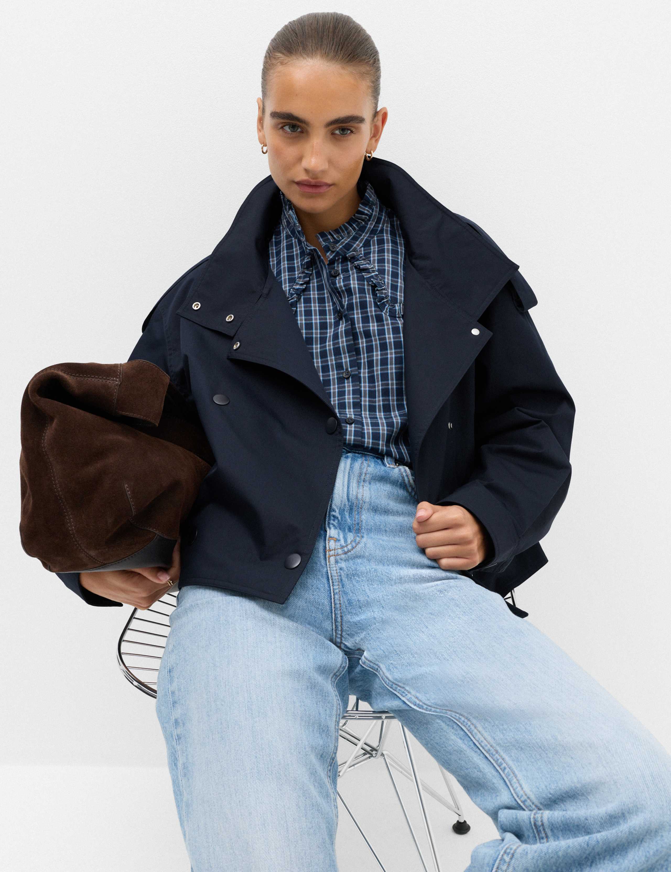 Cotton Rich Double Breasted Utility Jacket 6 of 6