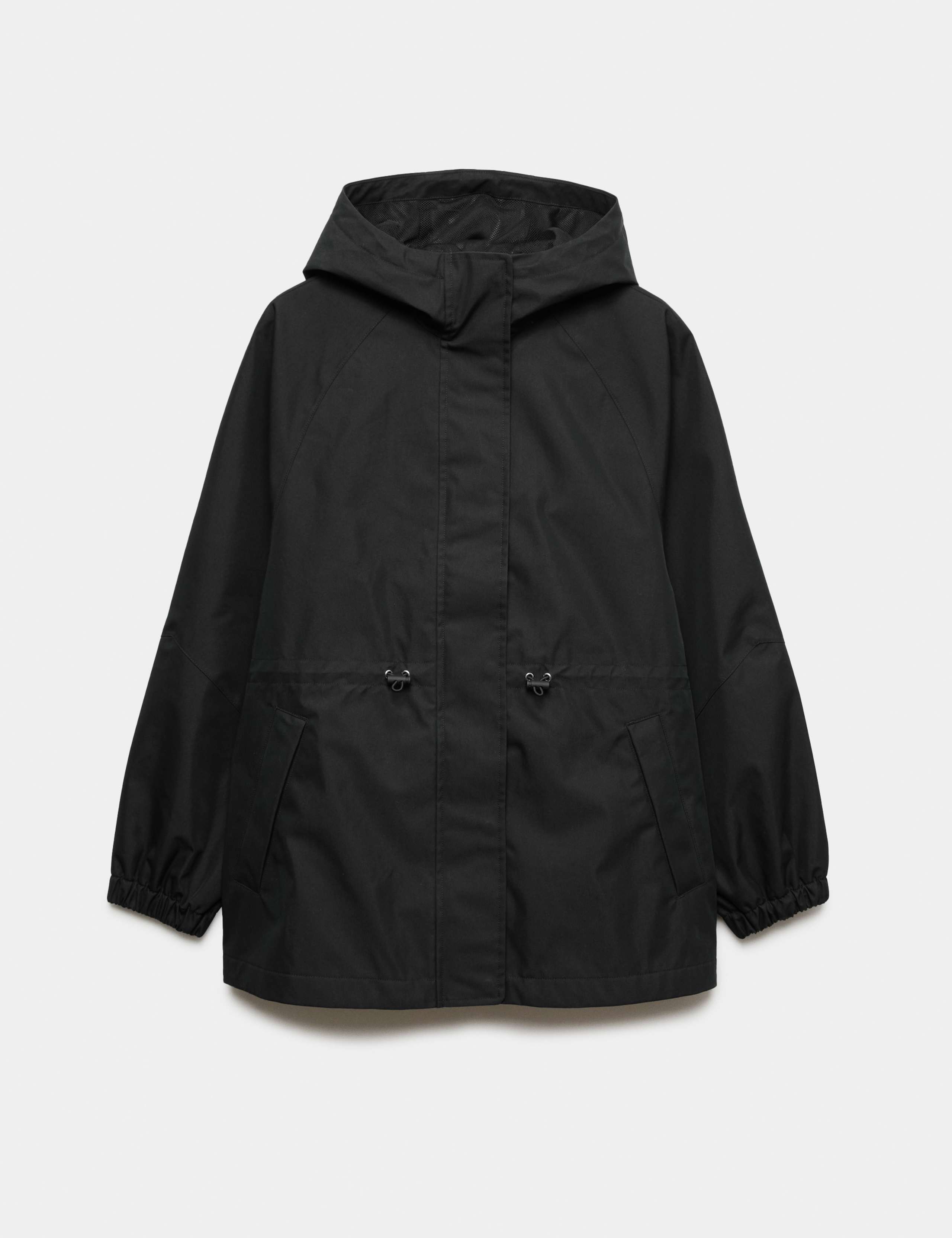 Cotton Rich Waterproof Checked Hooded Parka 1 of 1