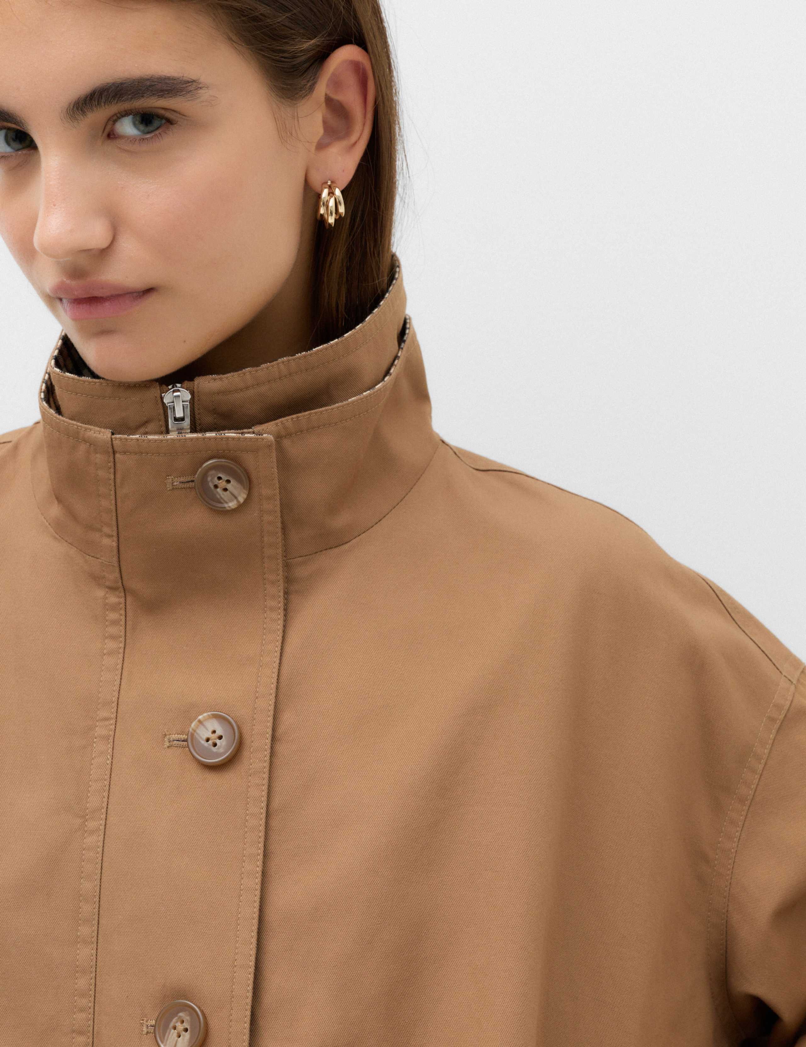 Check Contrast Bomber Jacket 3 of 8